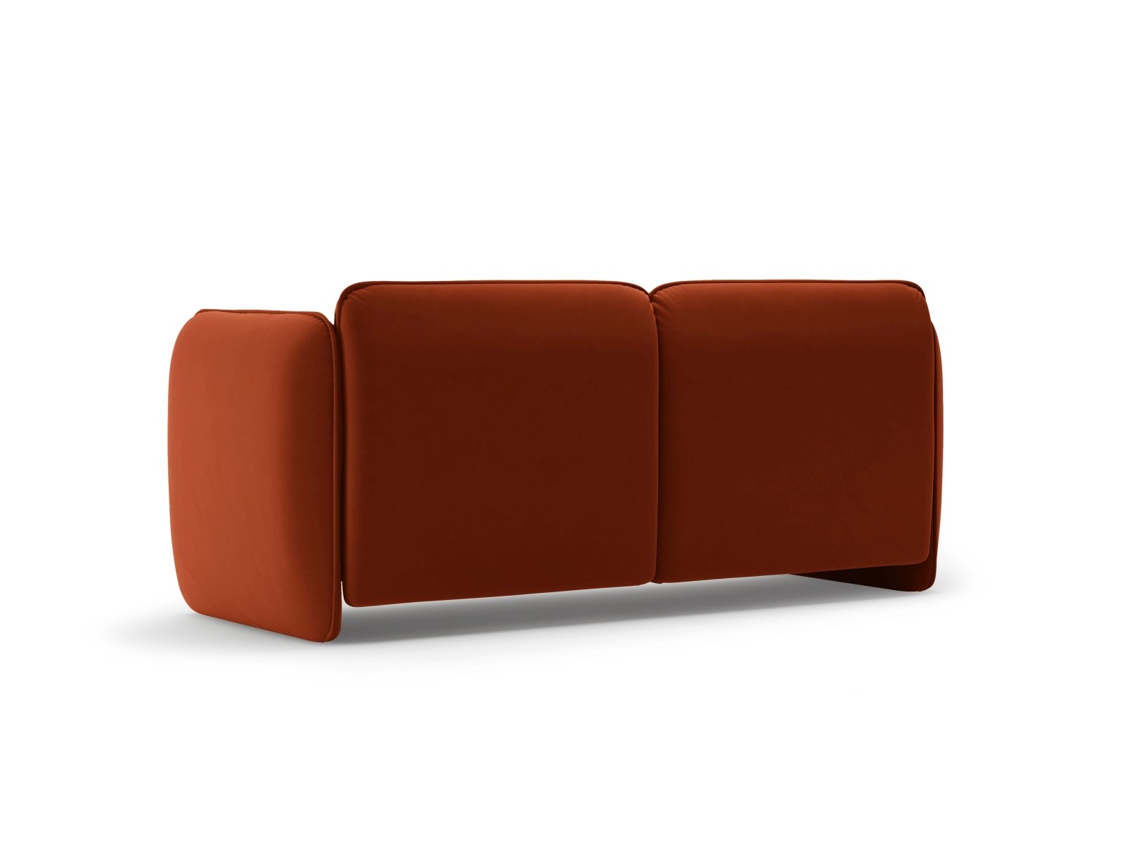 Sofa sametová 2-osobová GEORGIA kaštanová