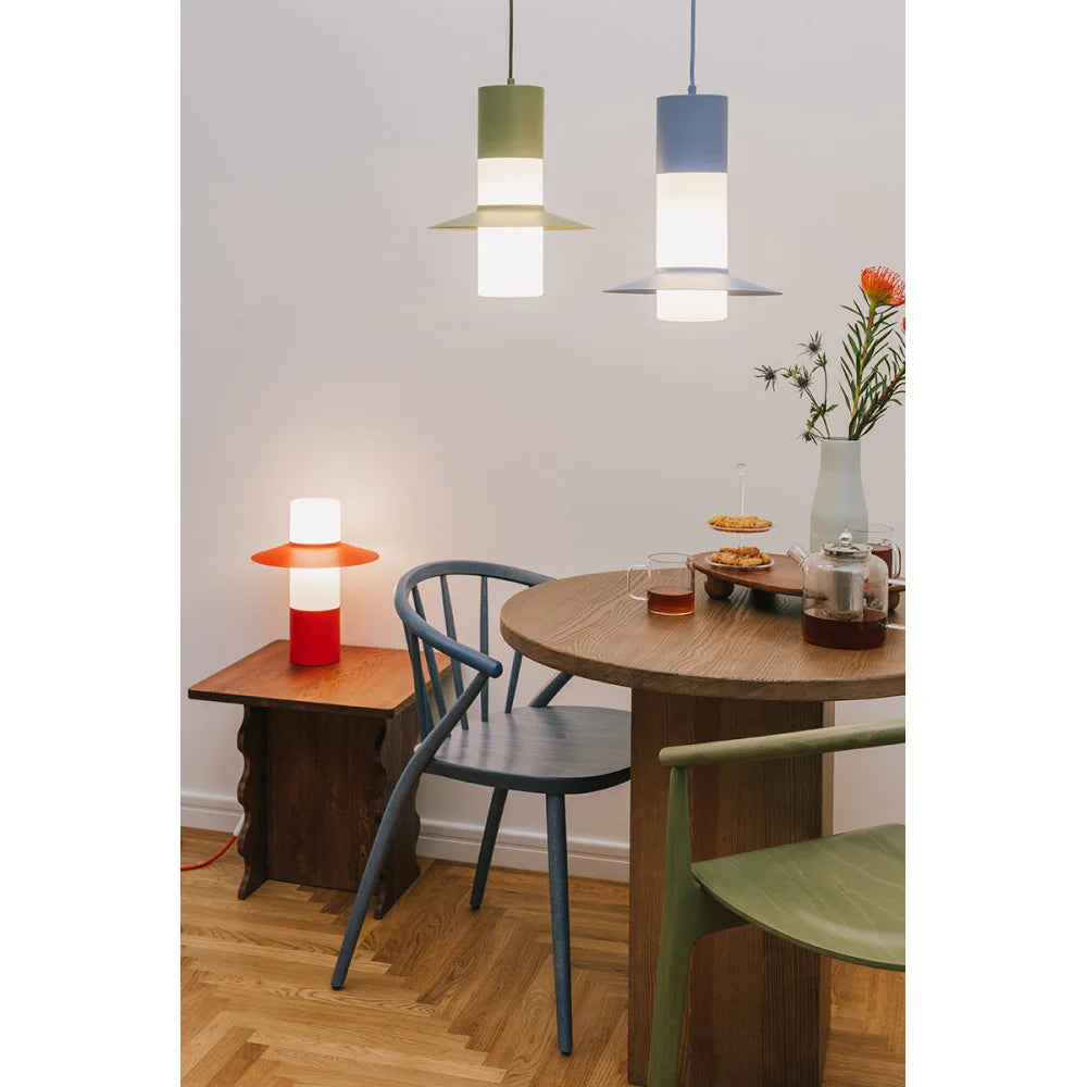 Stolní lampa CAPONIO modrá