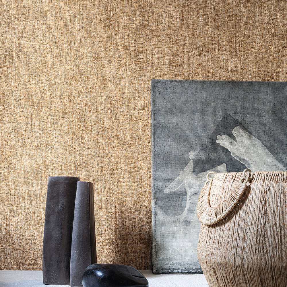 Tapeta se strukturou napodobující plátno DIOLA - SABLE béžová