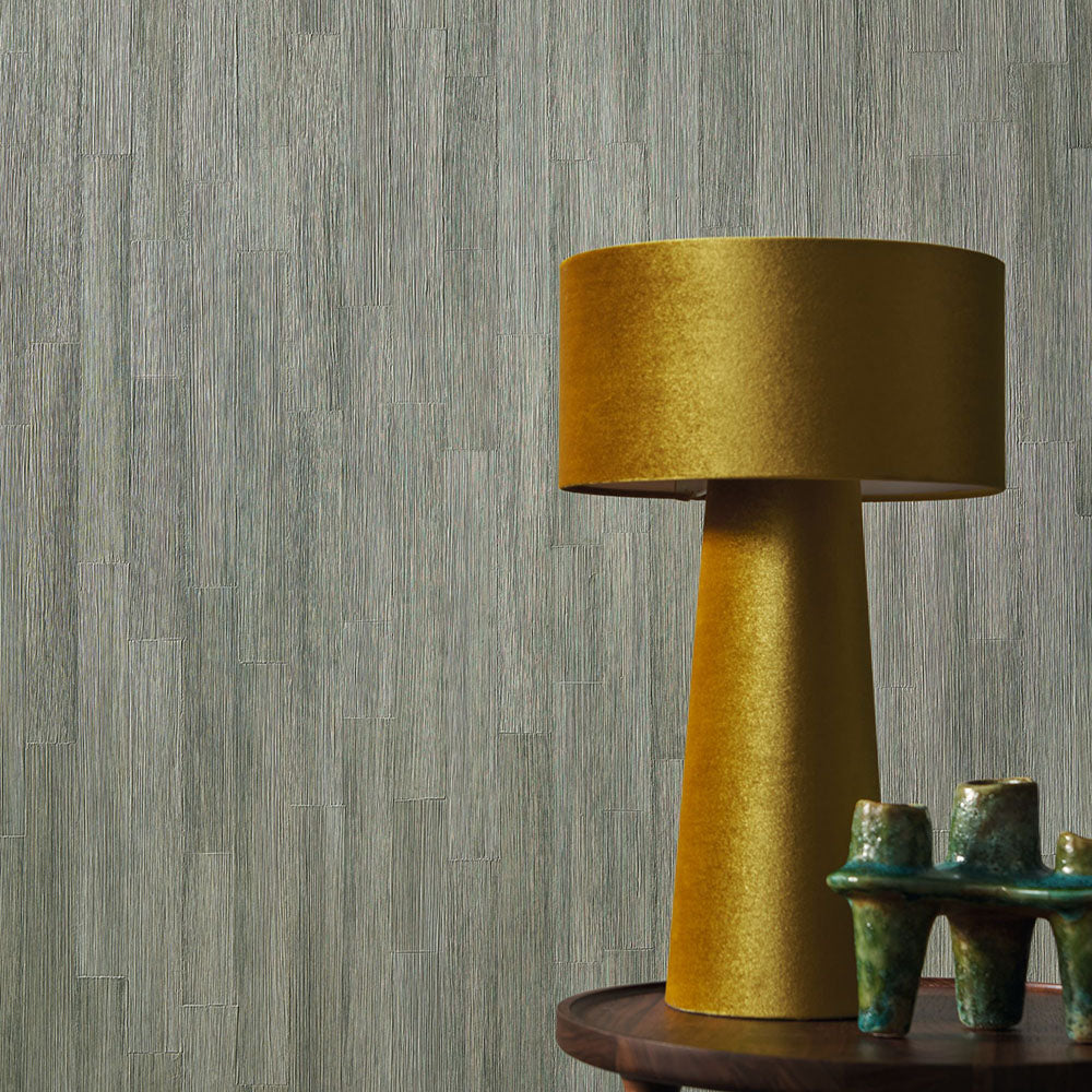 Tapeta se strukturou napodobující dřevěné desky SAPELLI - TMAVĚ MODRÁ