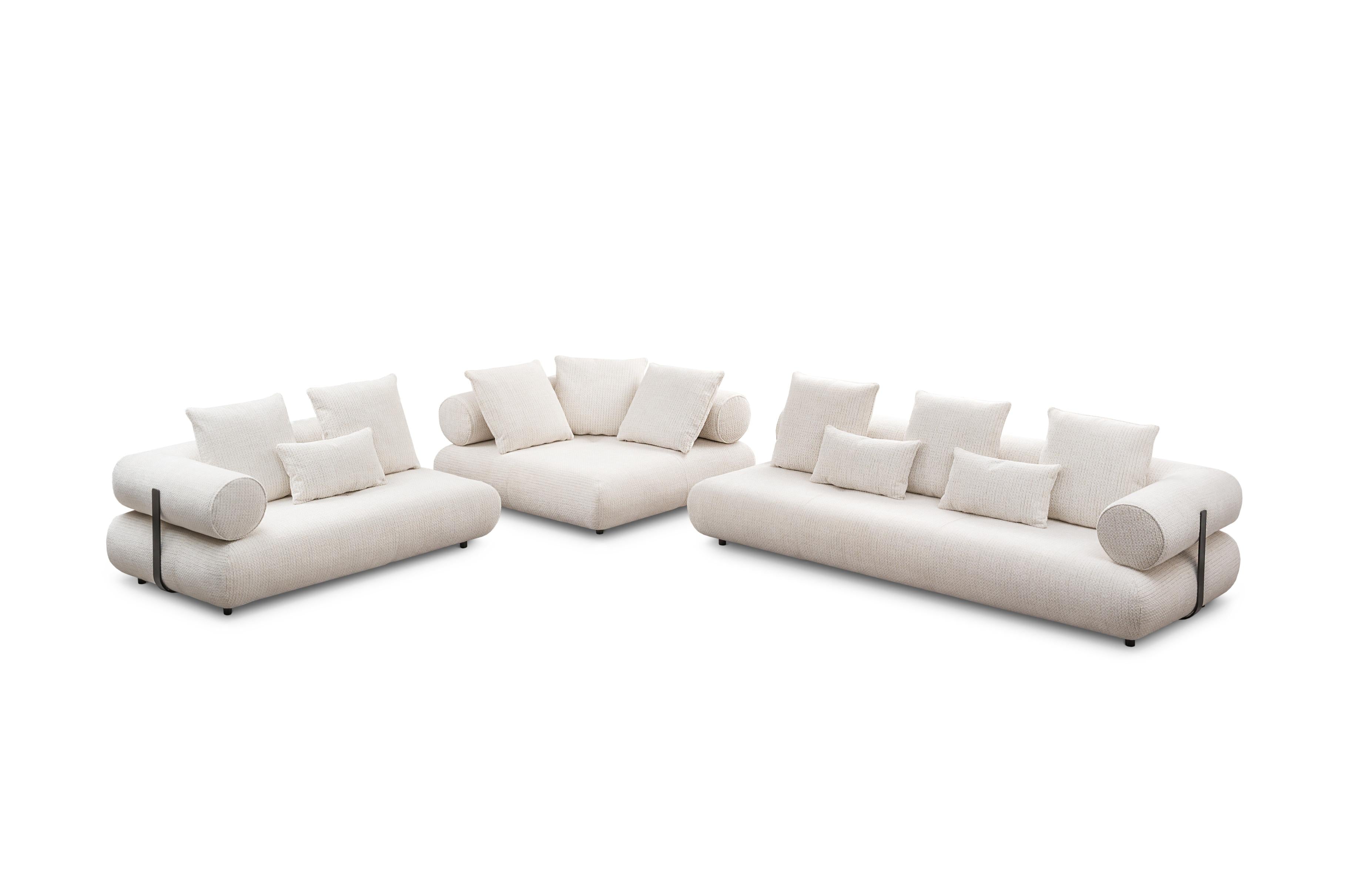 Left-facing corner sofa CASABLANCA customizable