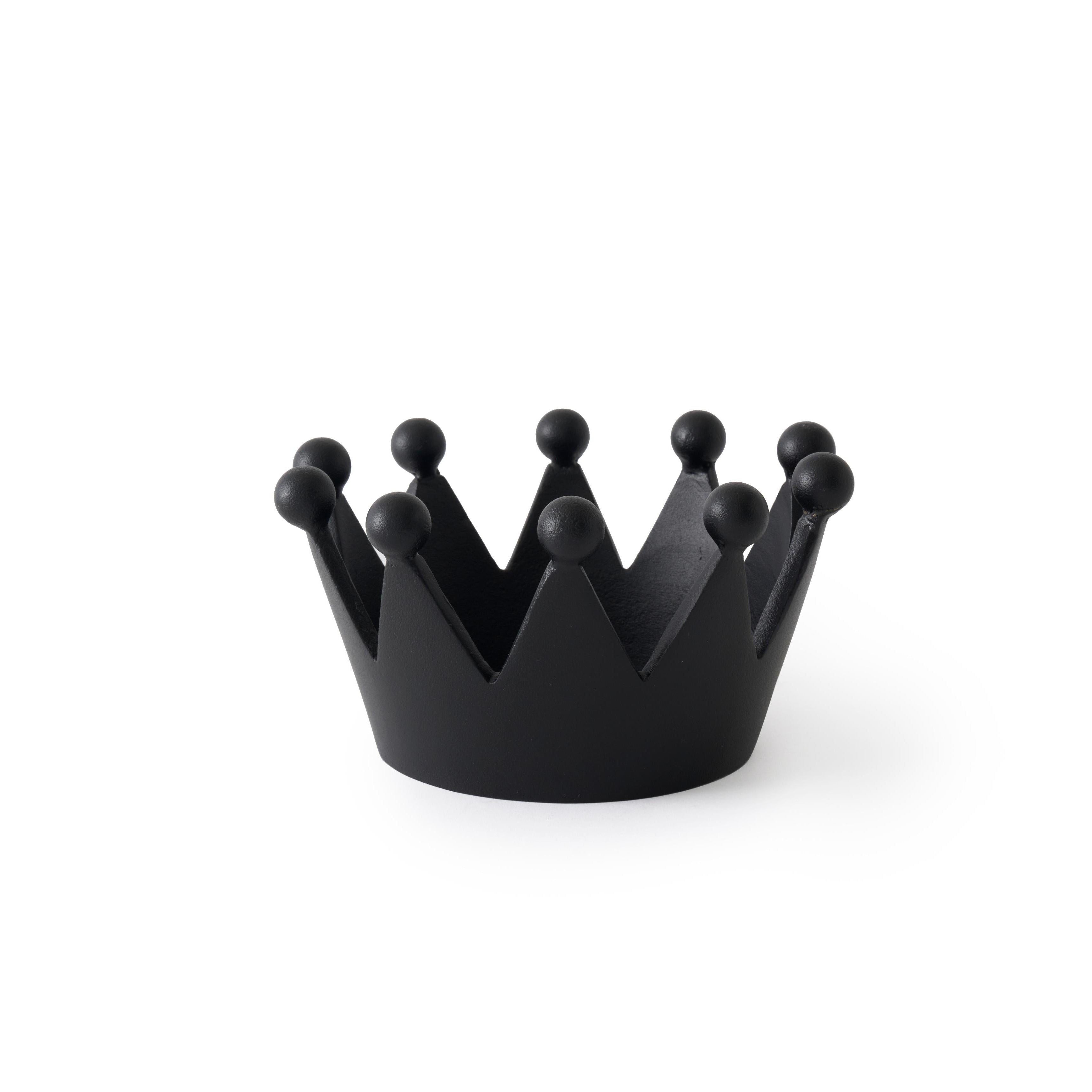 Dekorace CAST CROWN černá
