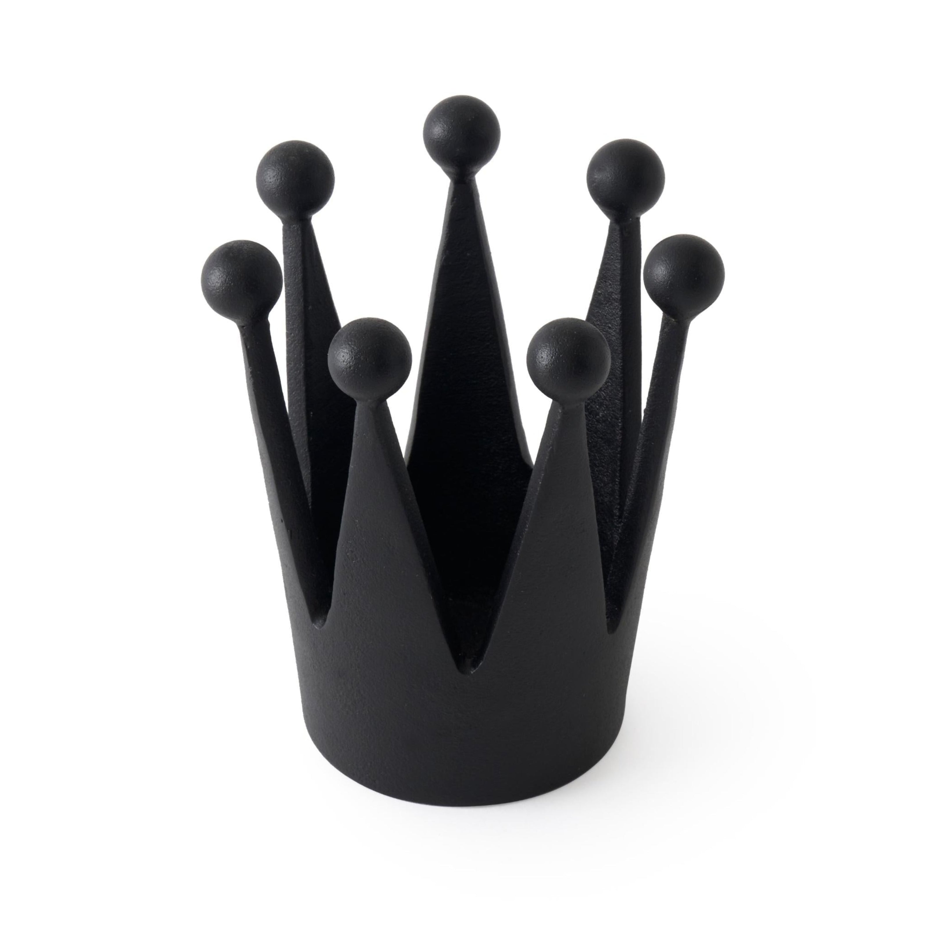 Dekorace CAST CROWN černá