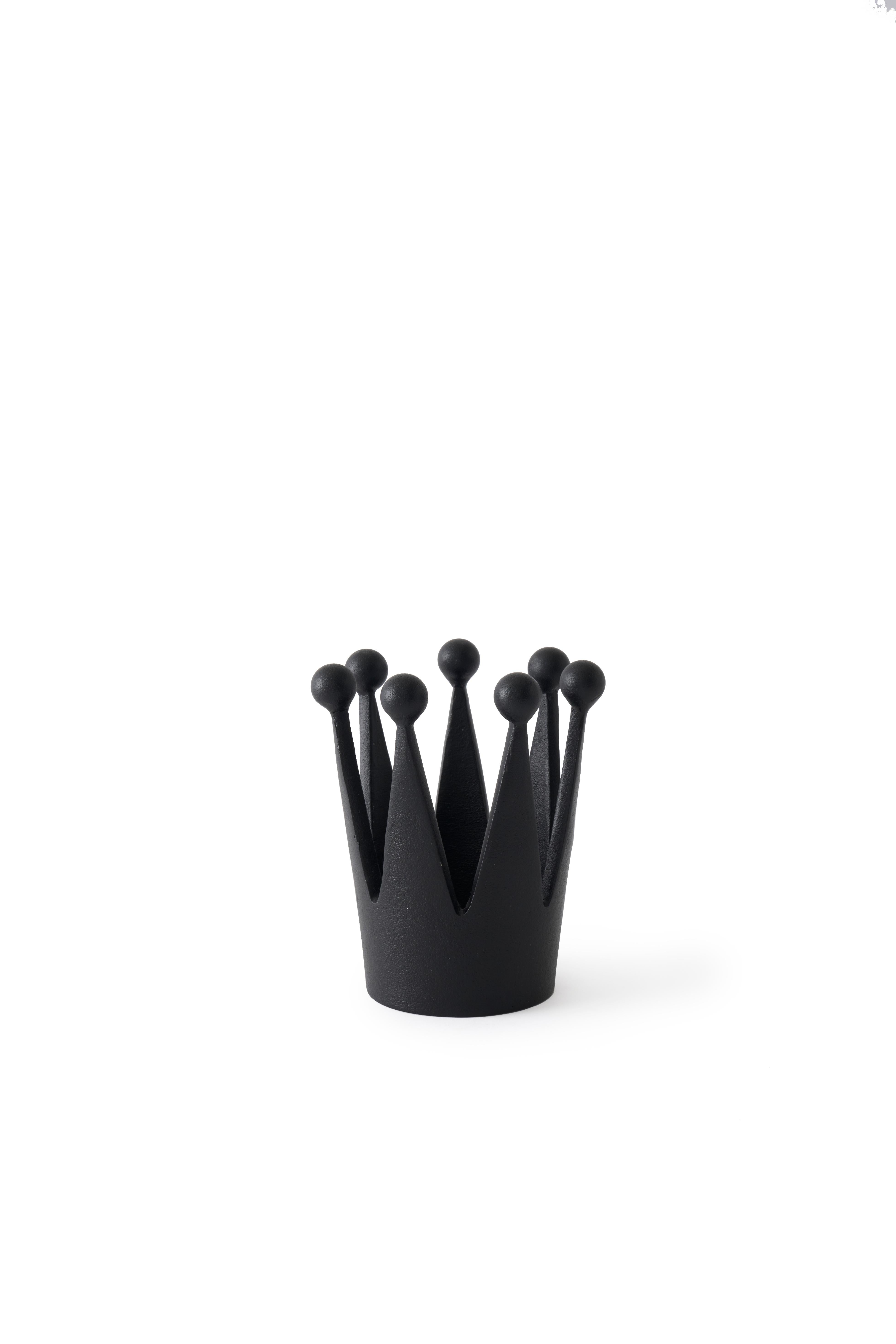 Dekorace CAST CROWN černá