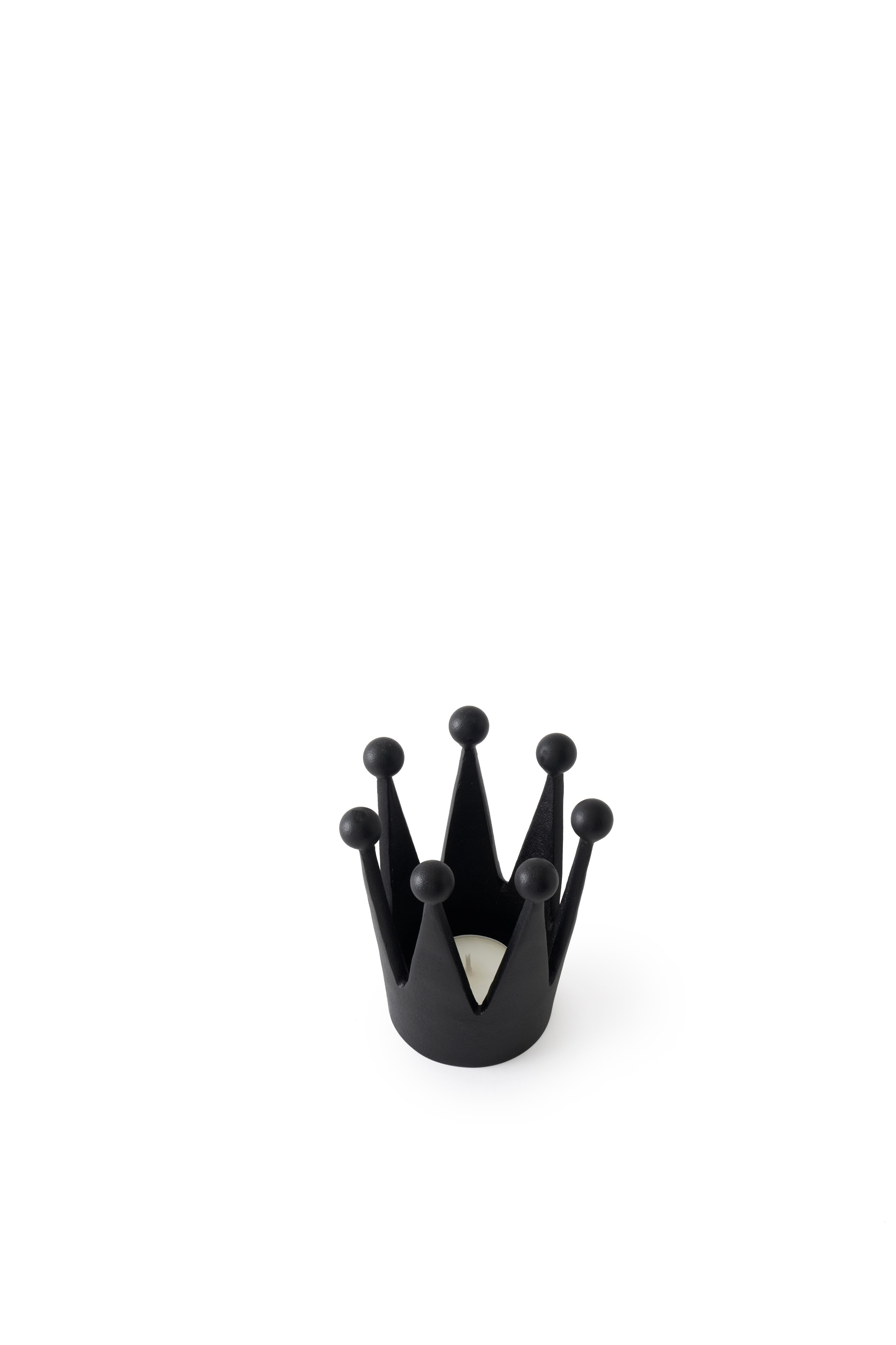 Dekorace CAST CROWN černá