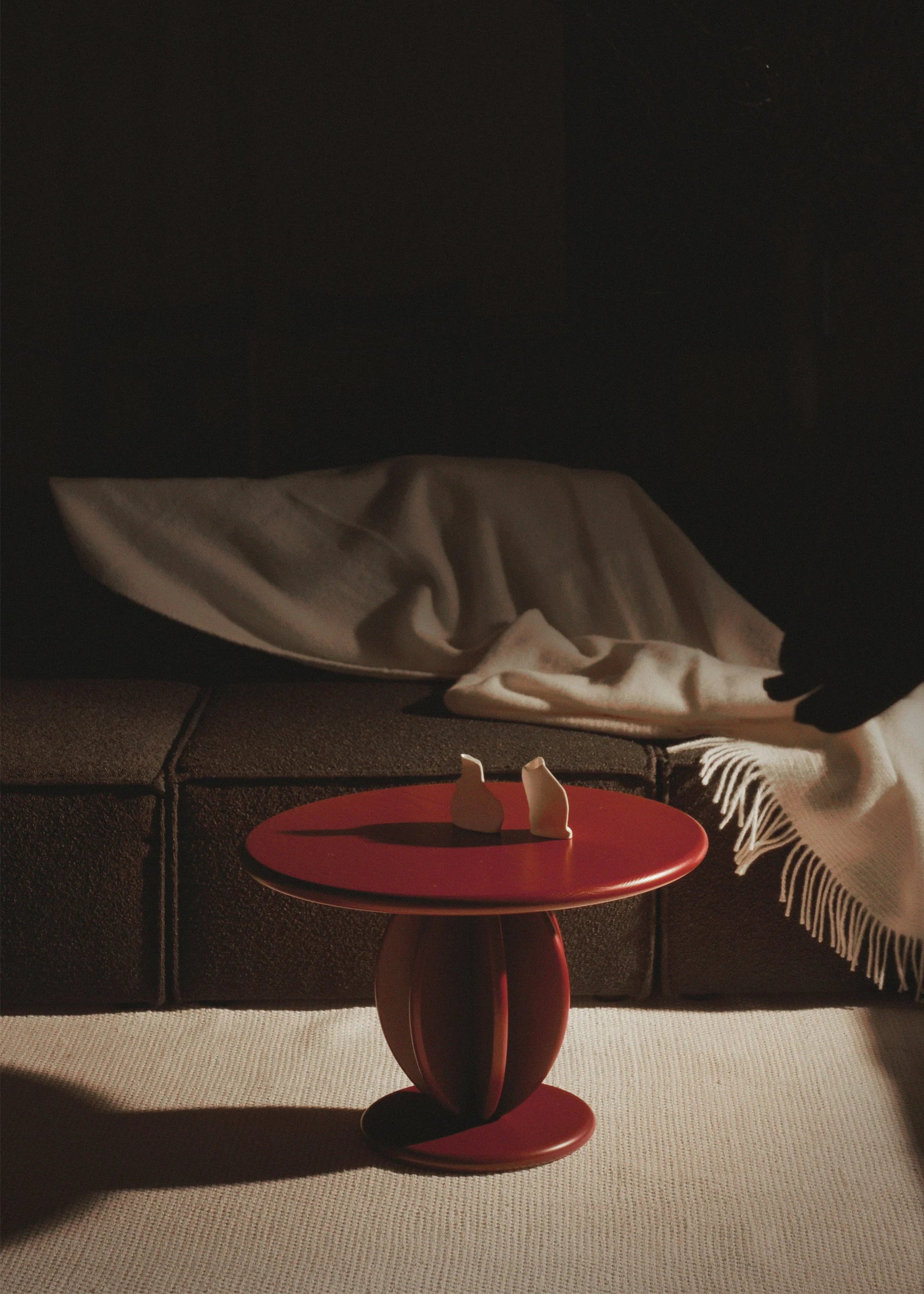 CITRUS Coffee Table Burgundy Ash Wood