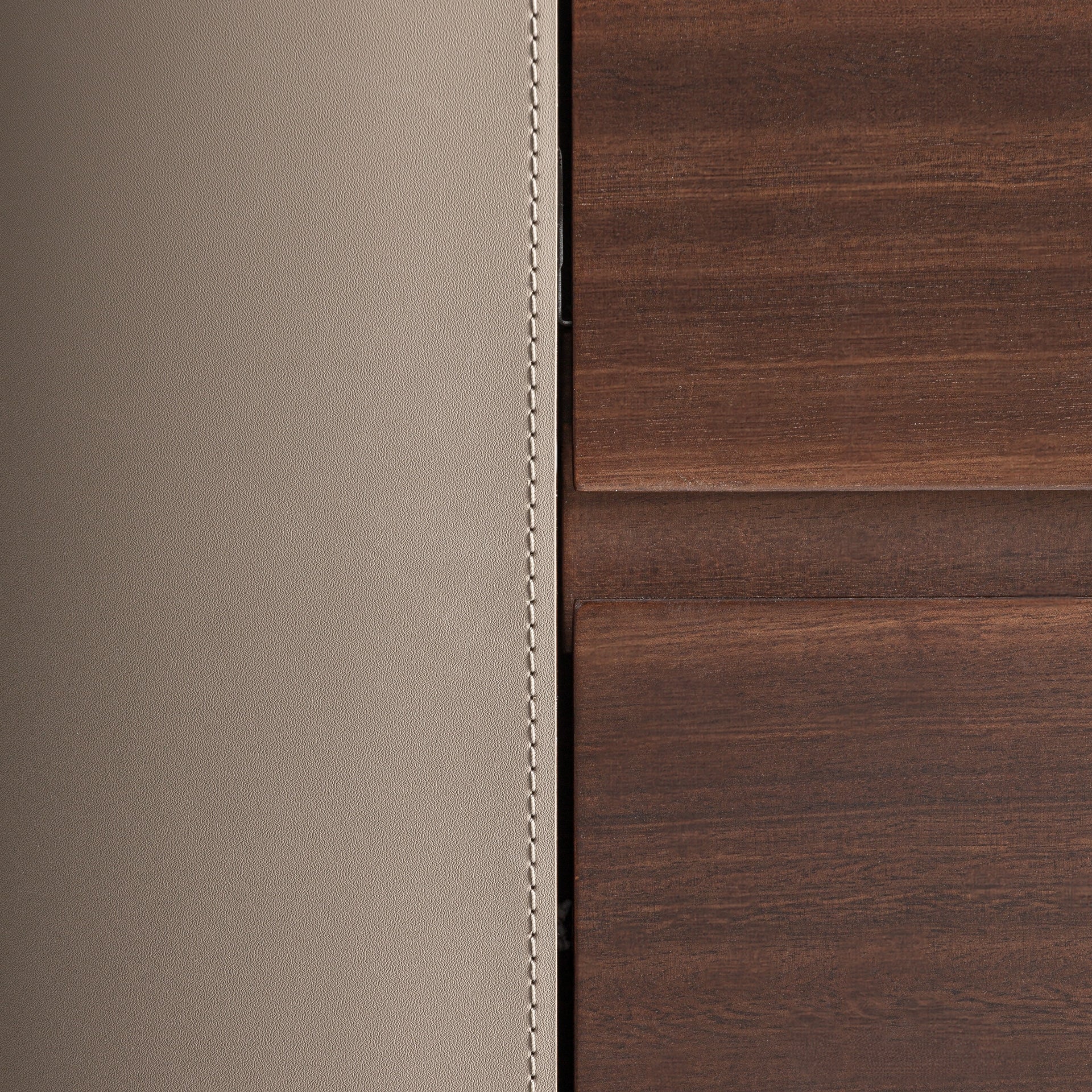 KANDERN Chest of Drawers in Eucalyptus Veneer with Beige Finish