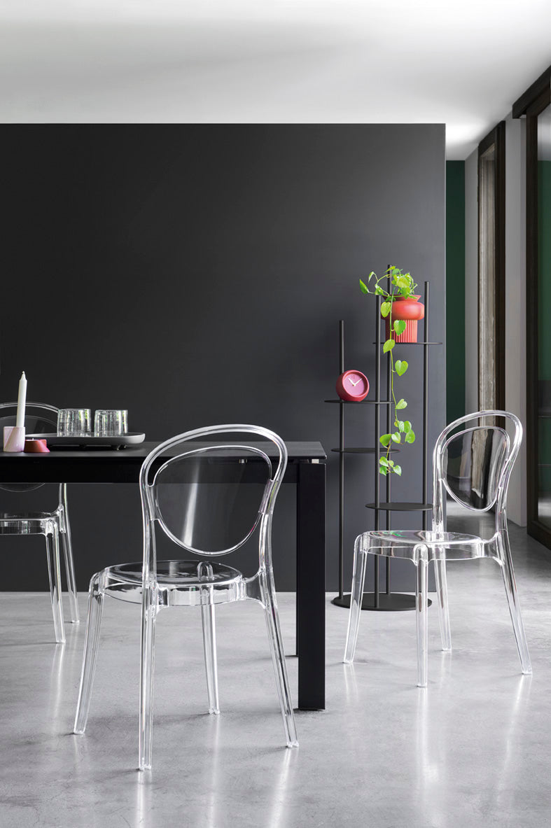 PARISIENNE Chair Gray Transparent