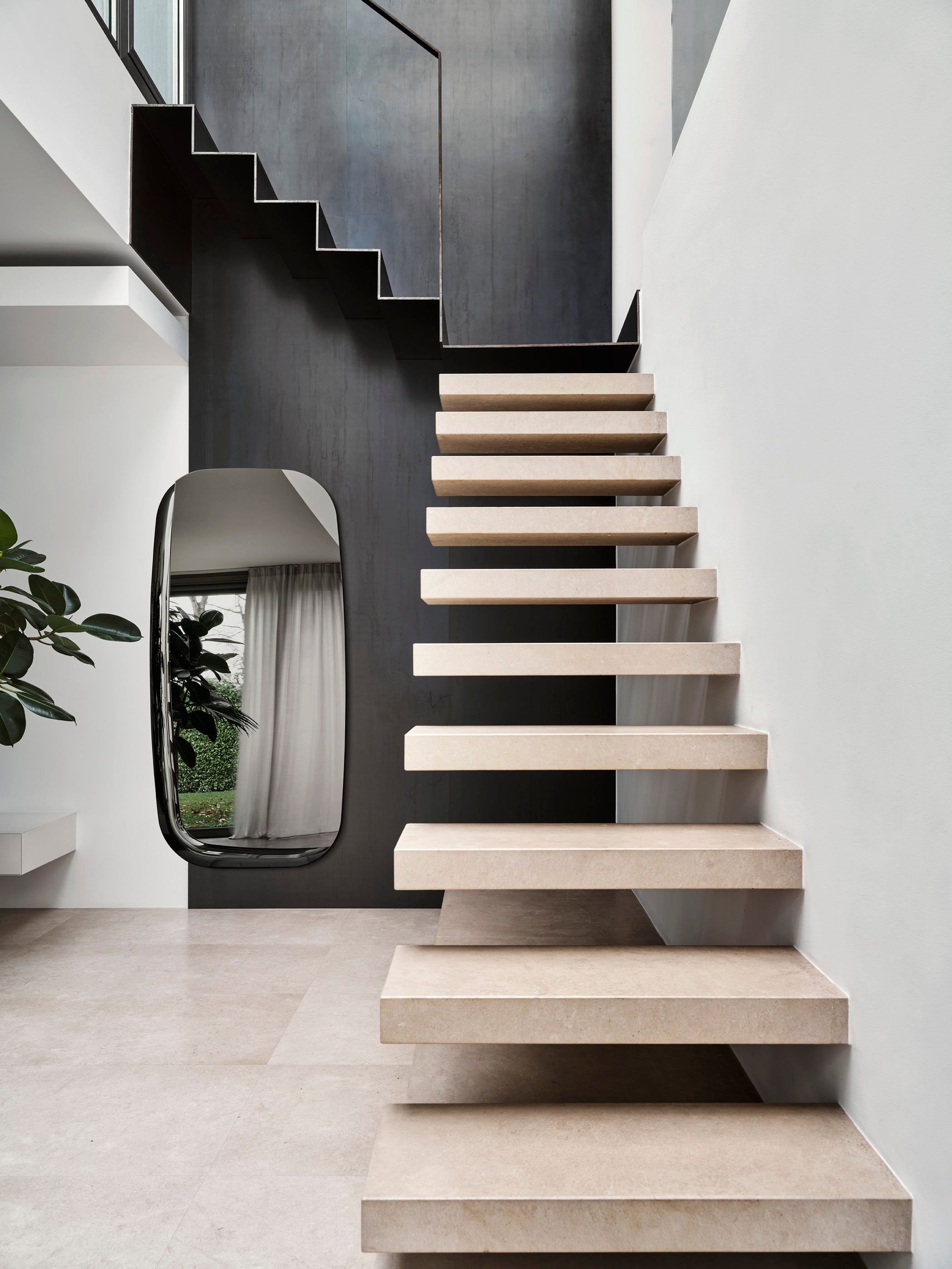 Colette Mirror Brown Glass