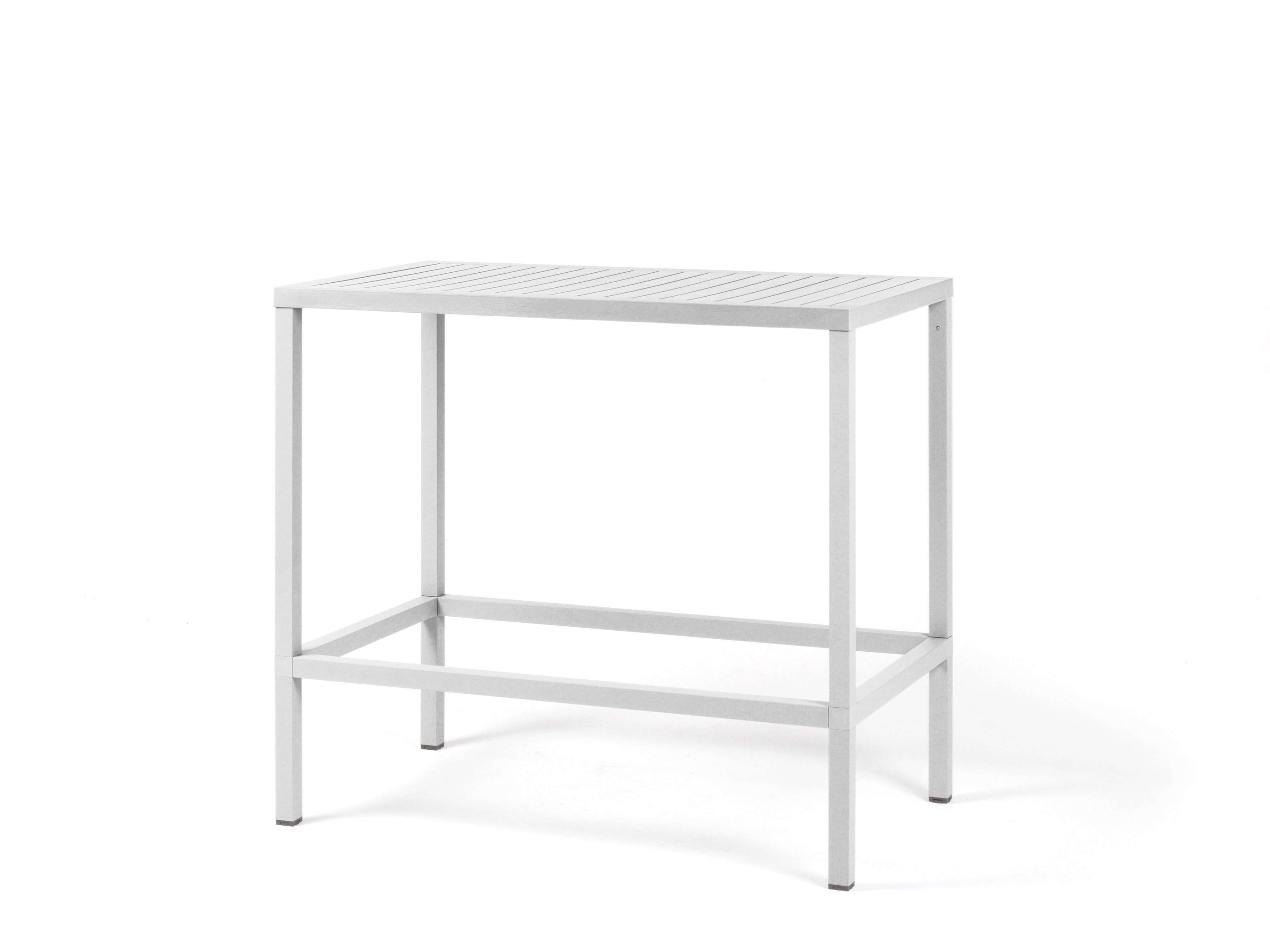 Bílý venkovní stůl CUBE