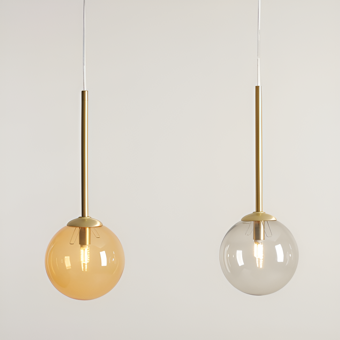 Závěsné svítidlo BOSSO TRIO barevné sklo