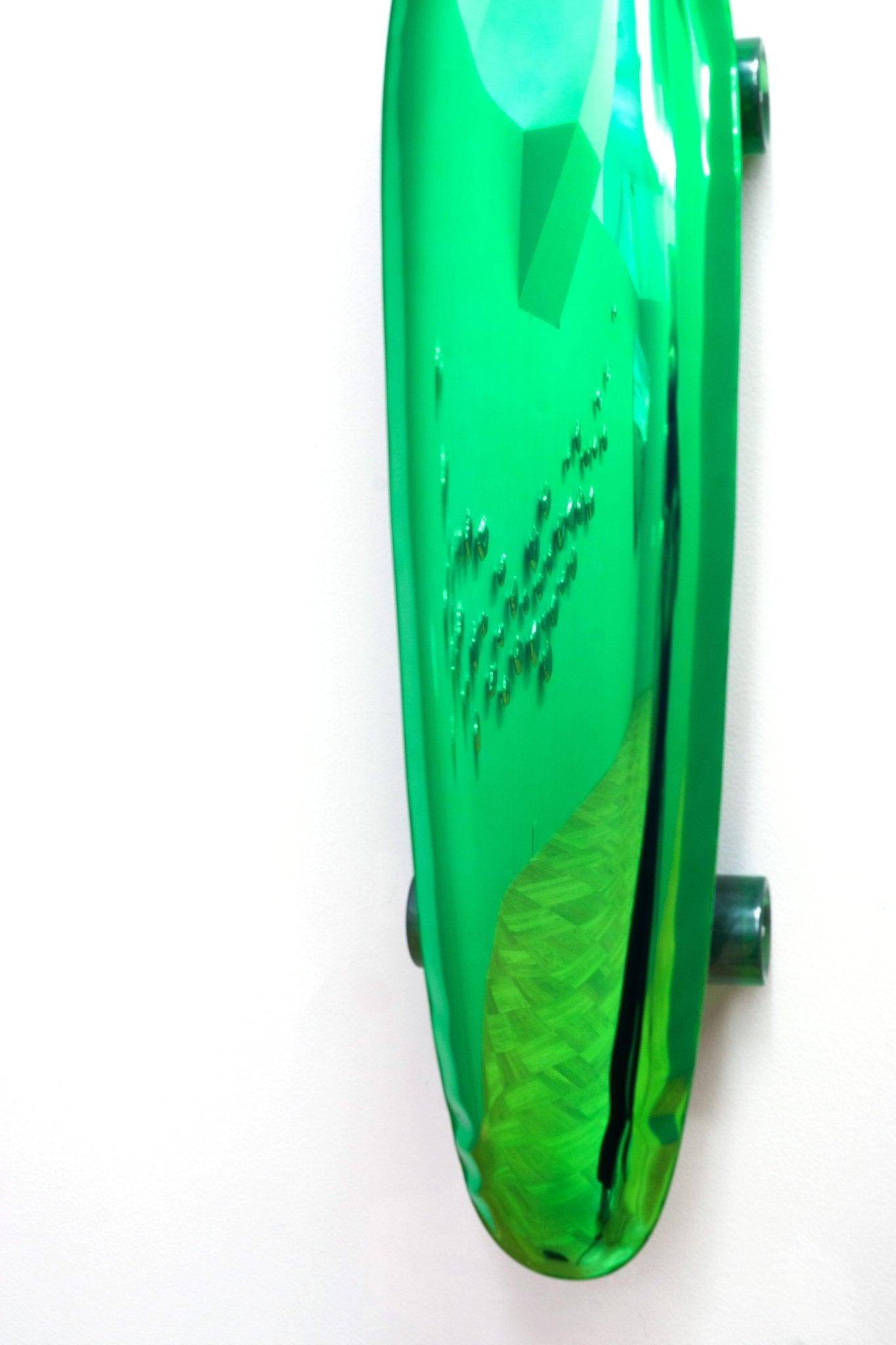 Dekoracja BOLID zielony inox – Zieta Studio