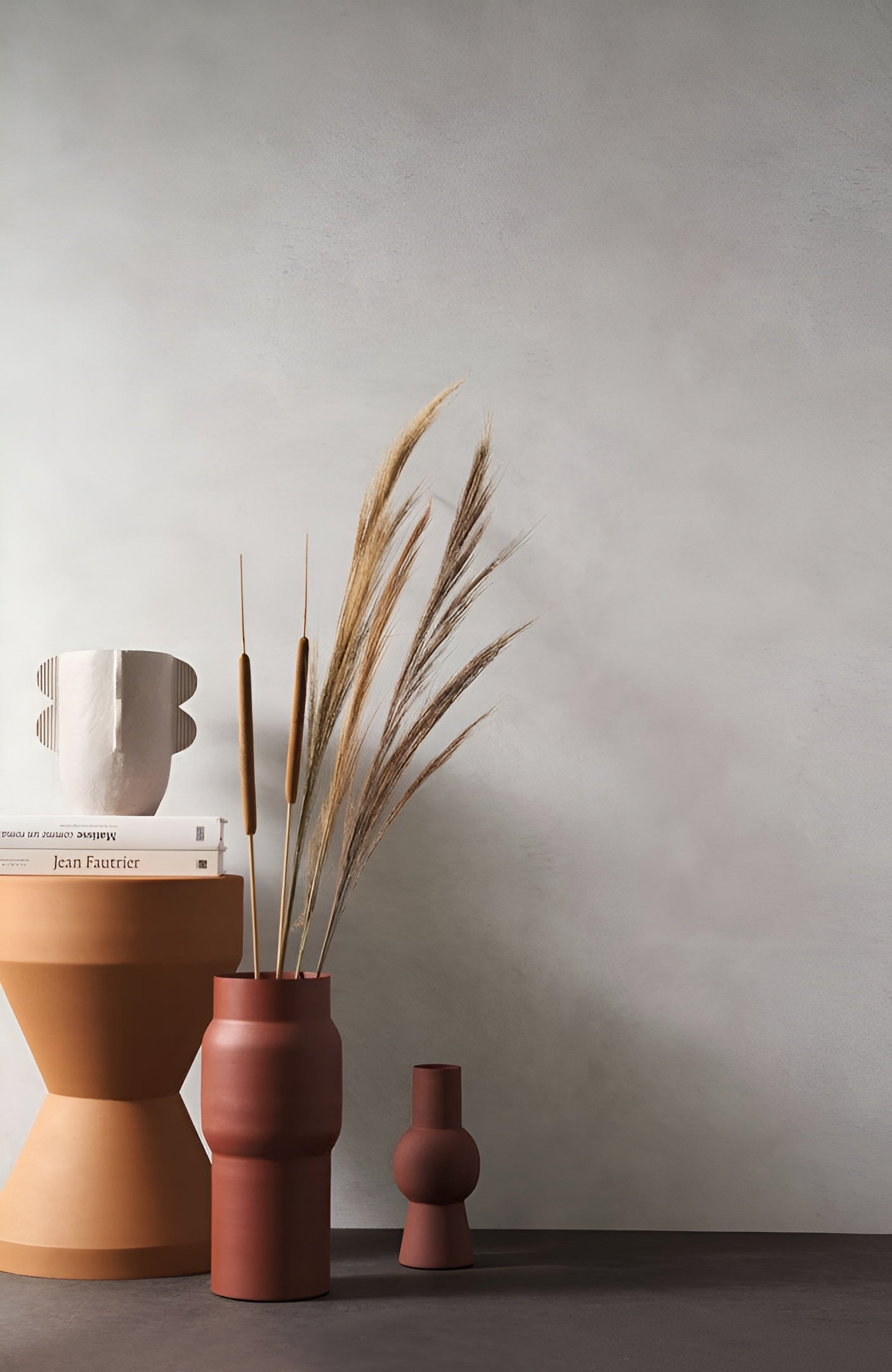 Structural wallpaper imitating canvas ARGILE - ARGENT silver-gray