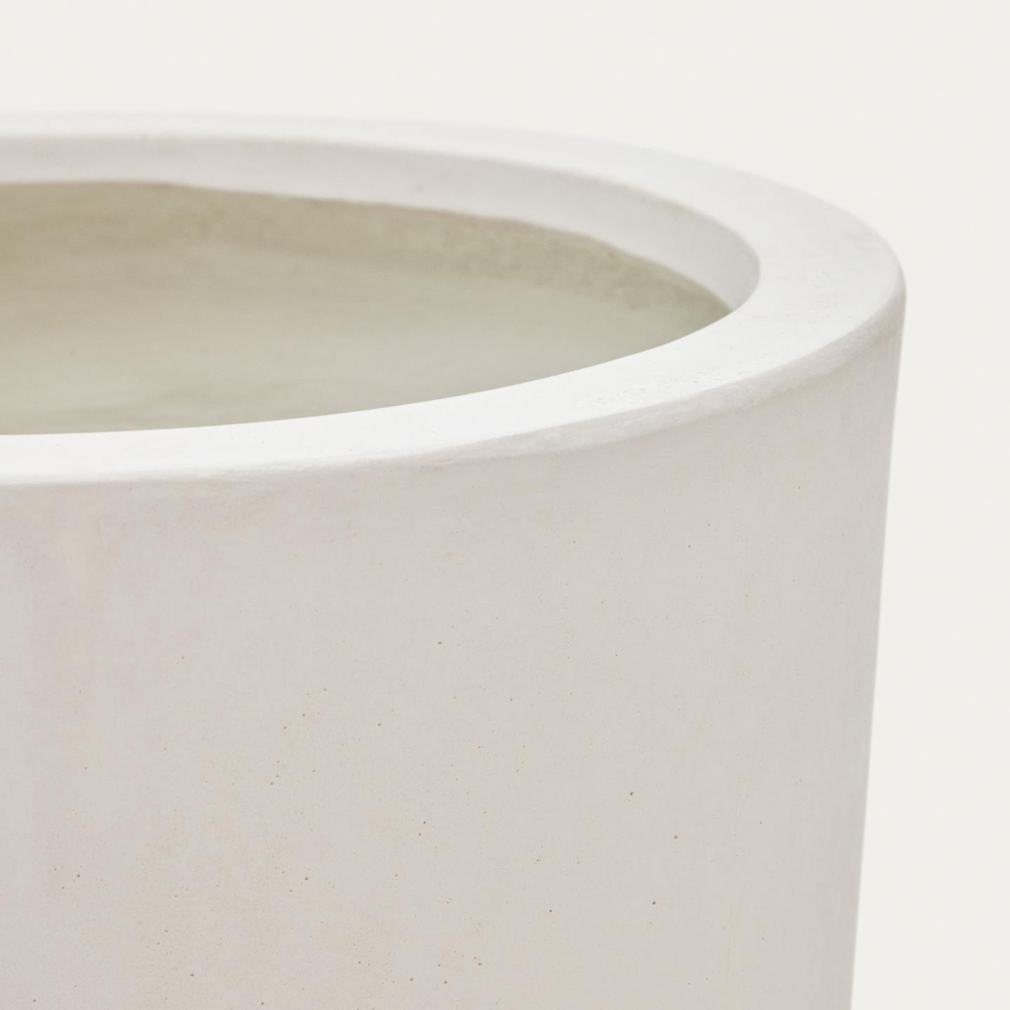 Donica ogrodowa smukła AIGUABLAVA biały cement La Forma    Eye on Design