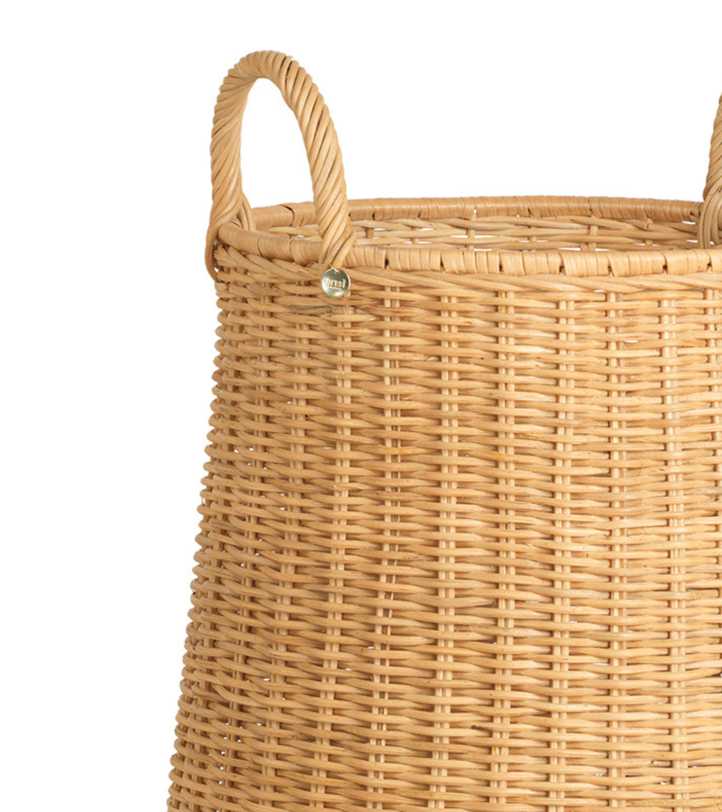 BRAIDED LAUNDRY BASKET rattan