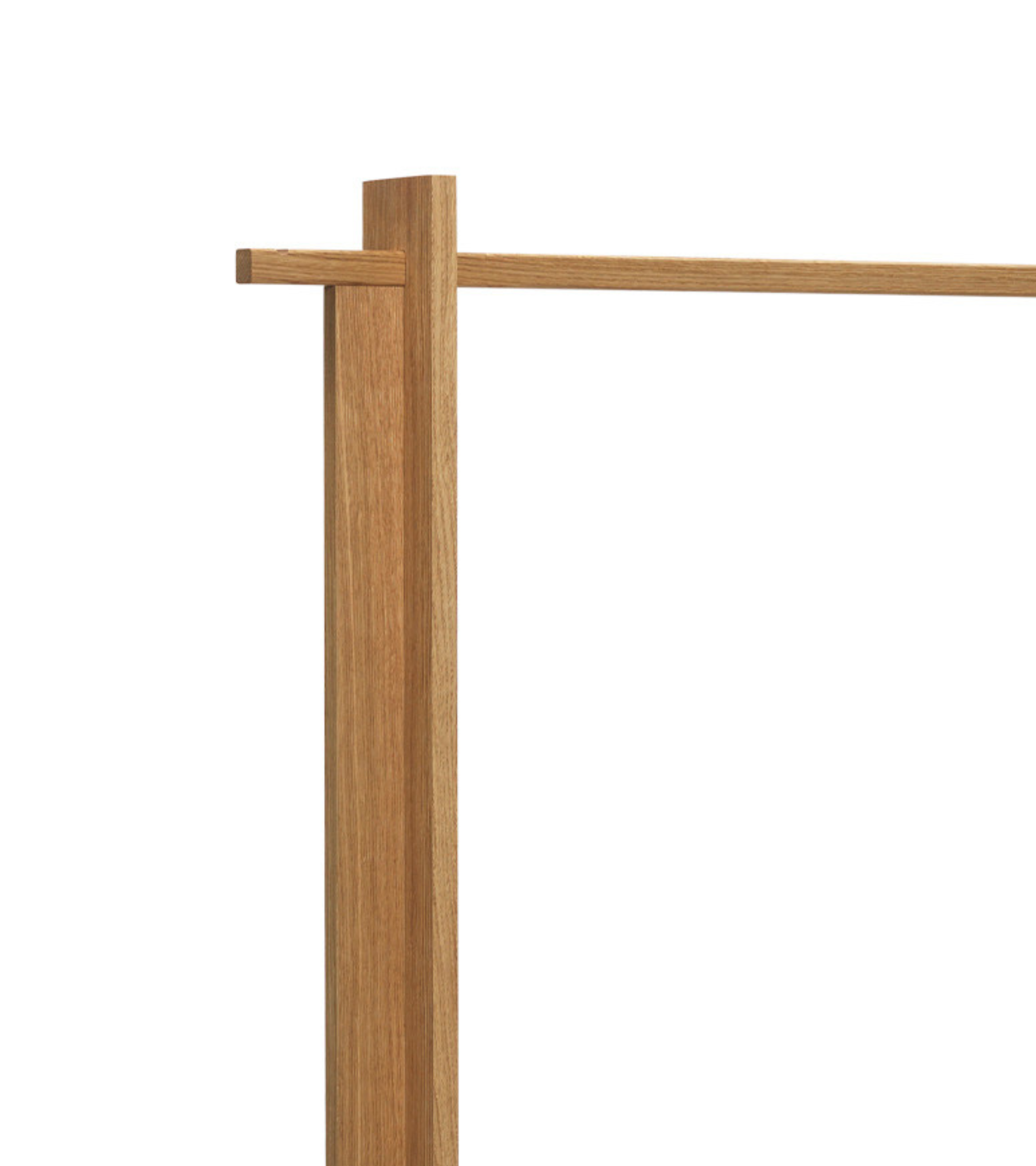 Stojan na oblečení BRIDGE CLOTHES RACK dřevěný dub