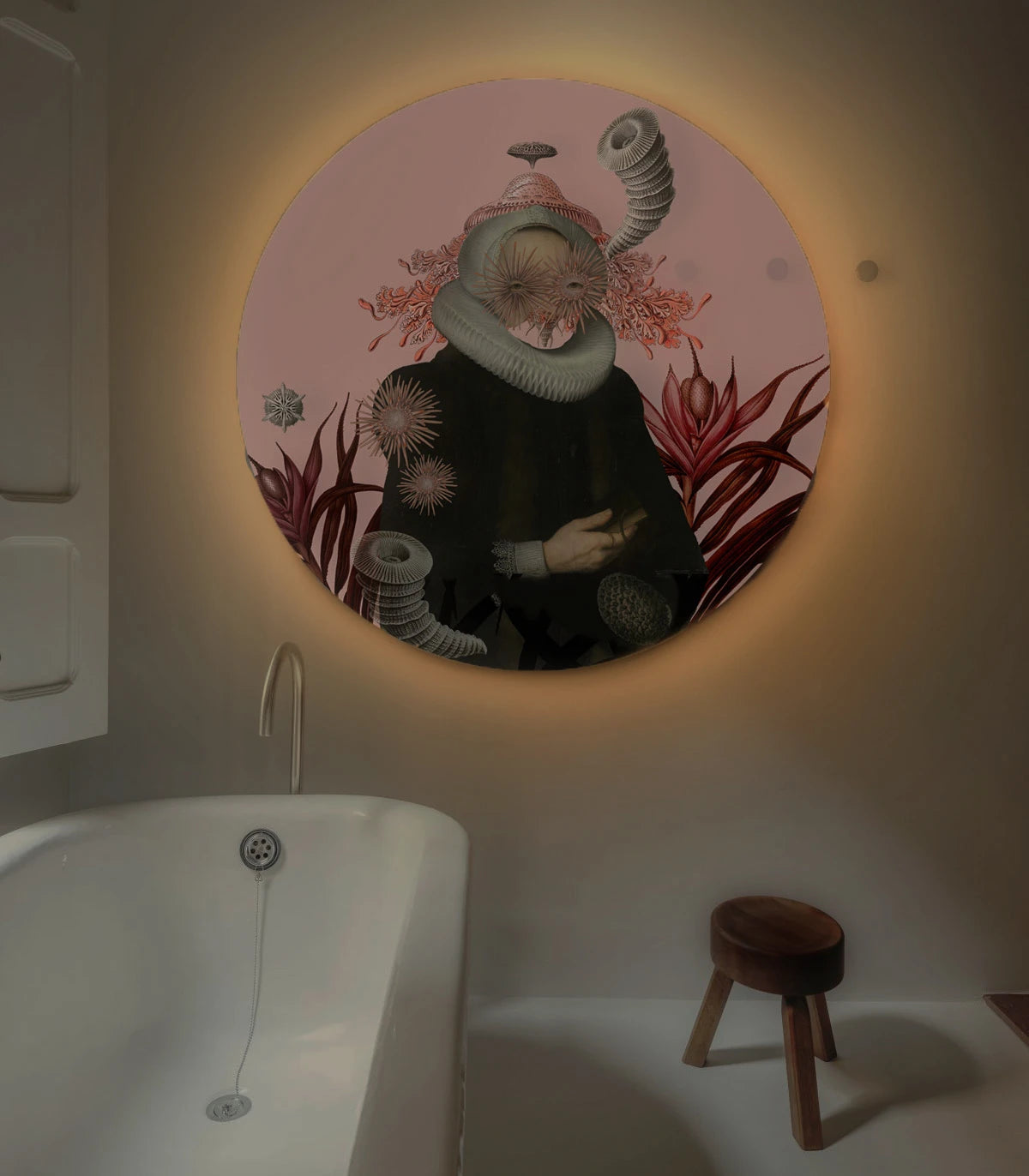 Lampa ścienna DOTS LIGHTING - LADY MEDUSA różowy