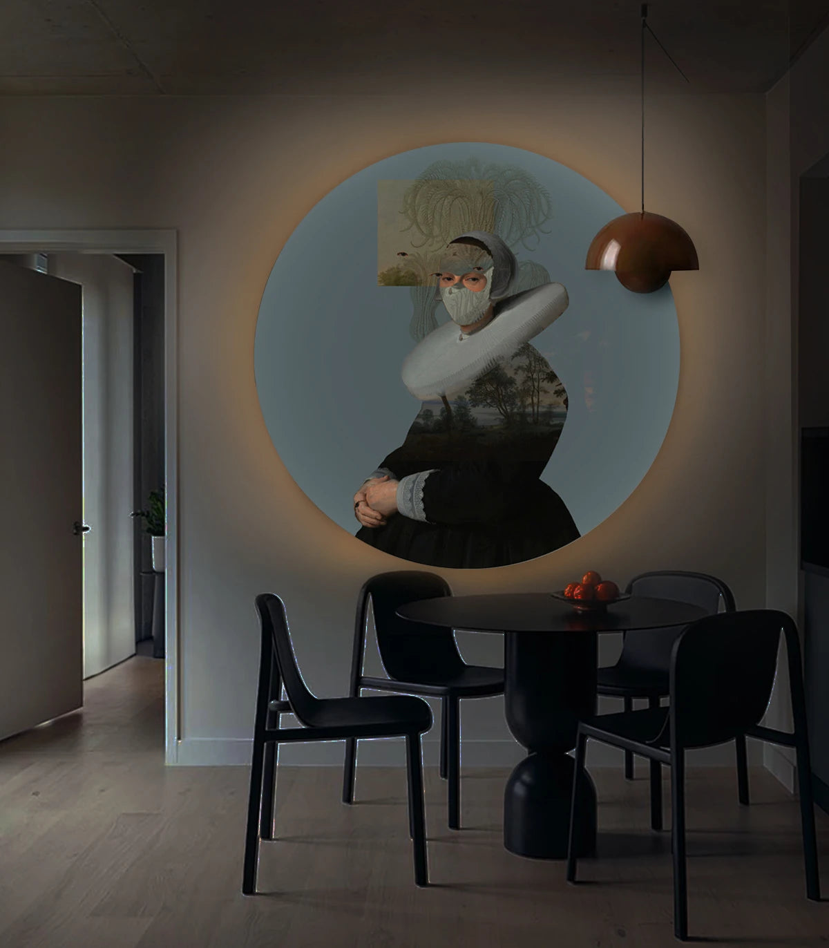 Lampa ścienna DOTS LIGHTING - LANDSCAPE MUSE niebieski