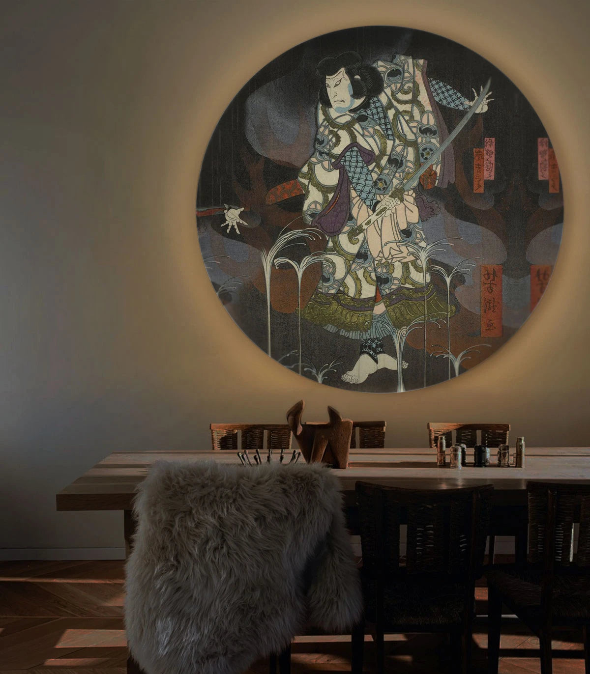 Lampa ścienna DOTS LIGHTING - SHOGUNS SHADOW szary