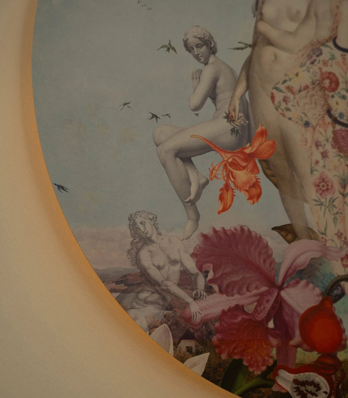 Lampa ścienna DOTS LIGHTING - WOMENS DAY niebieski