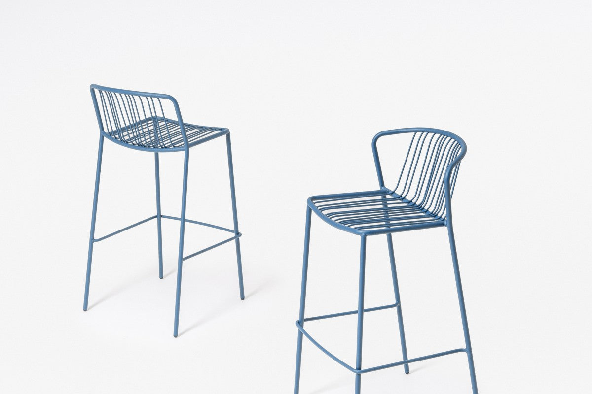 Sada barových židlí BRIS z pozinkované oceli