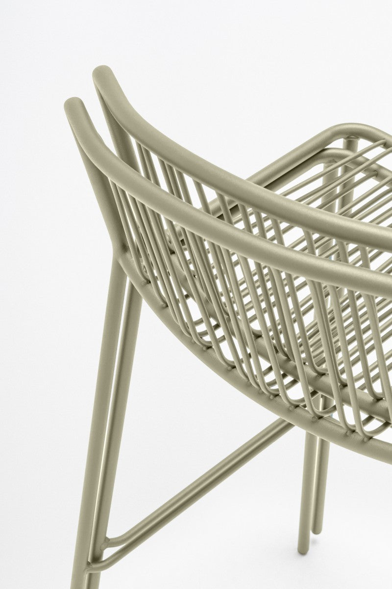 Sada barových židlí BRIS z pozinkované oceli