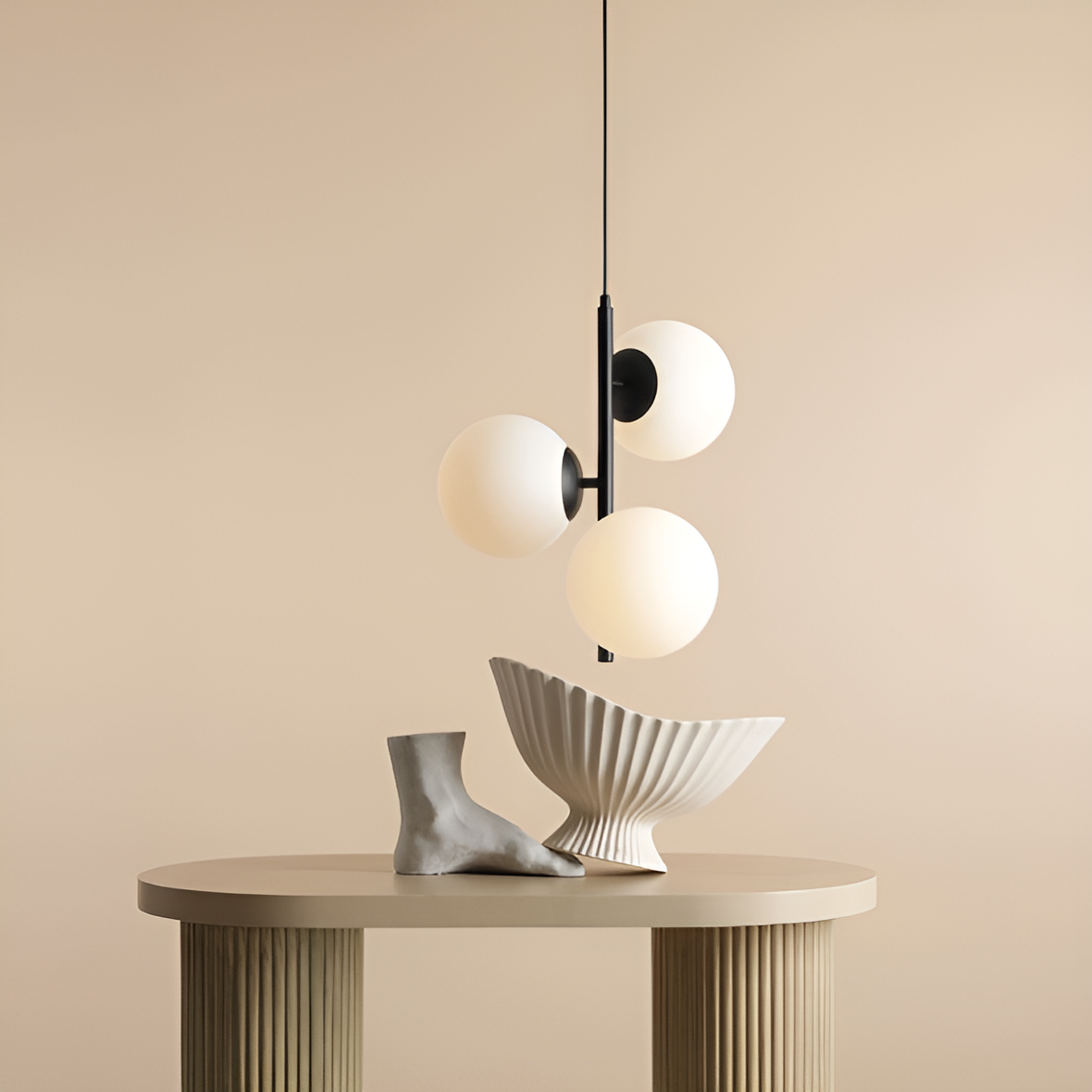 Závěsné svítidlo FINN TRIO černé