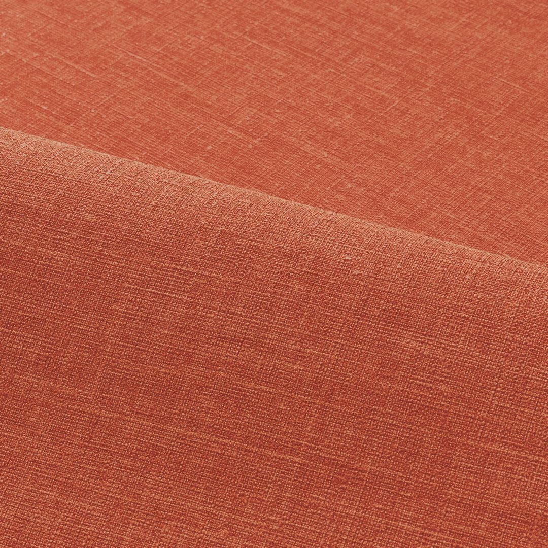 Tapeta se strukturou napodobující lněné plátno SHINOK - ORANGE FLAMBOYANT tmavě oranžová