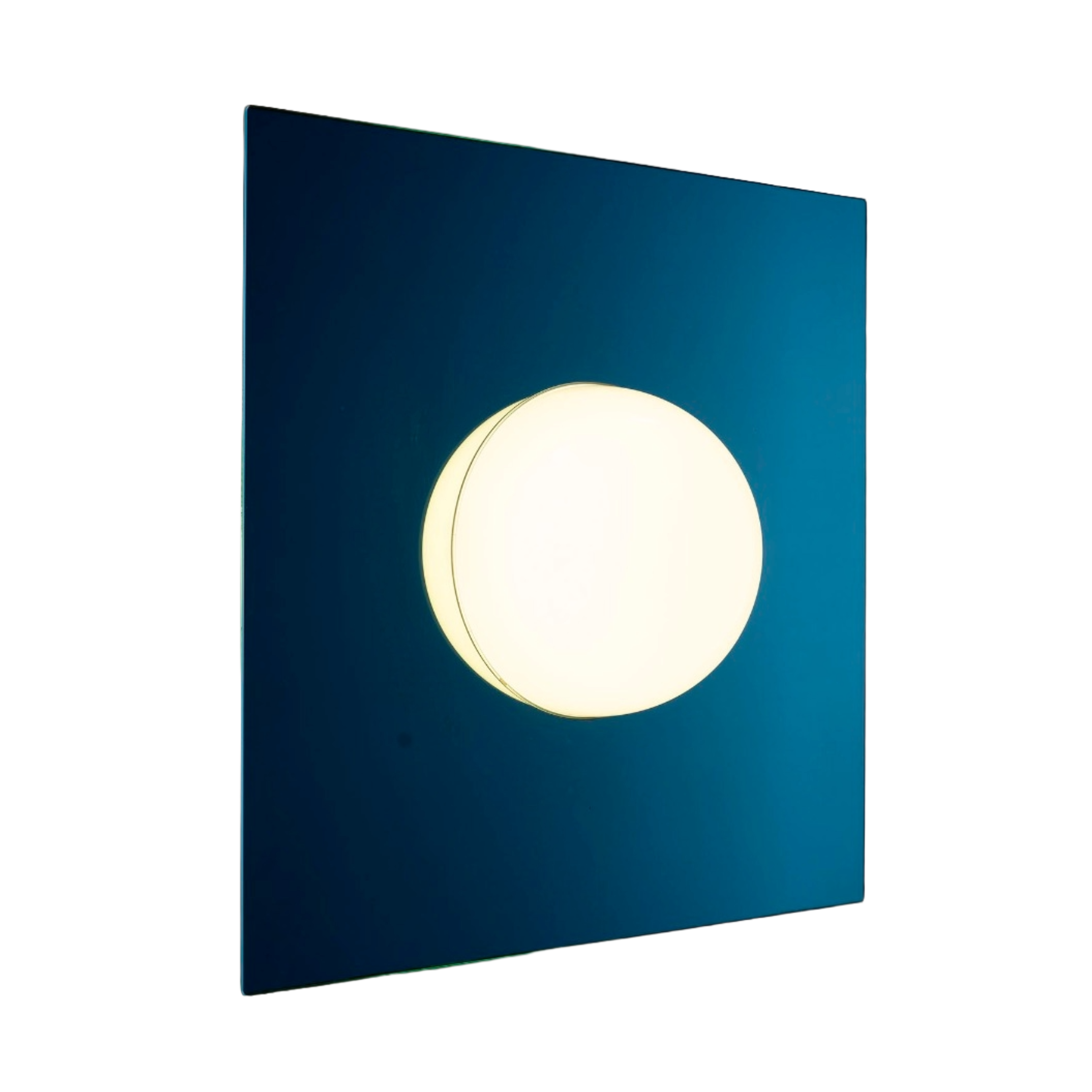 Lampa ścienna ELOS biały klosz ze szklaną podstawą