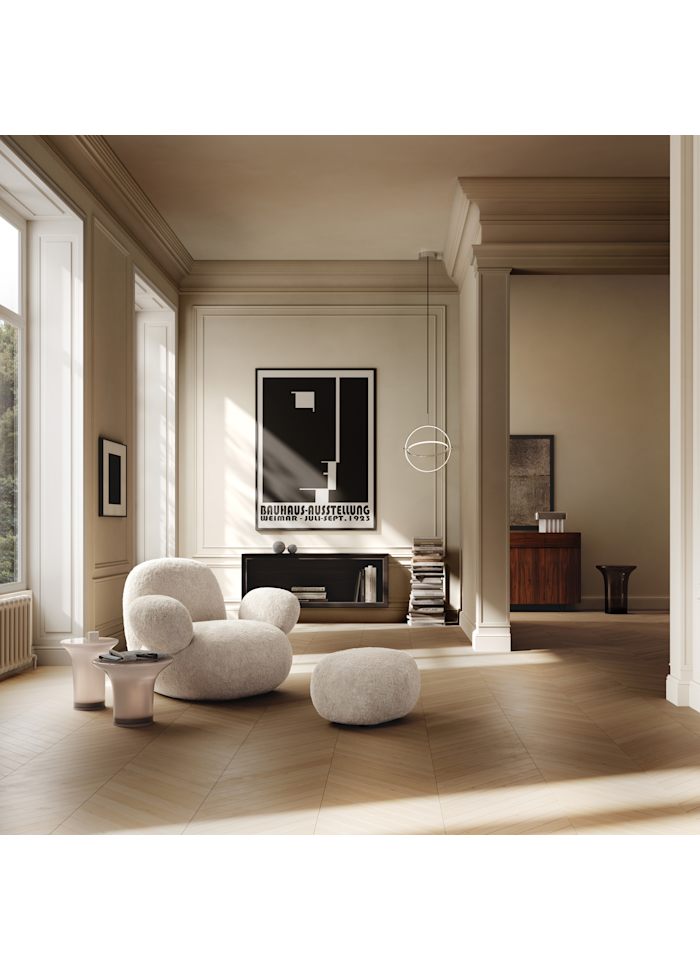 Boční stolek TRUMPET z nafukovaného skla