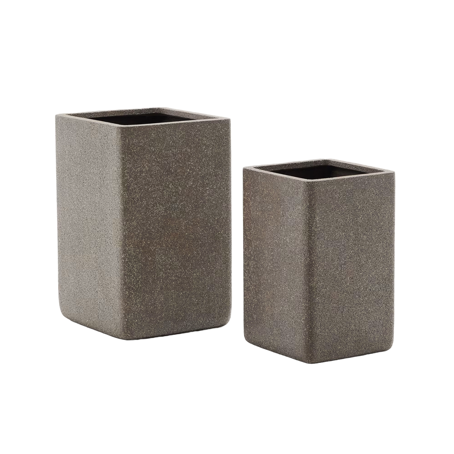 Sada vysokých květináčů MINOA hnědá policement