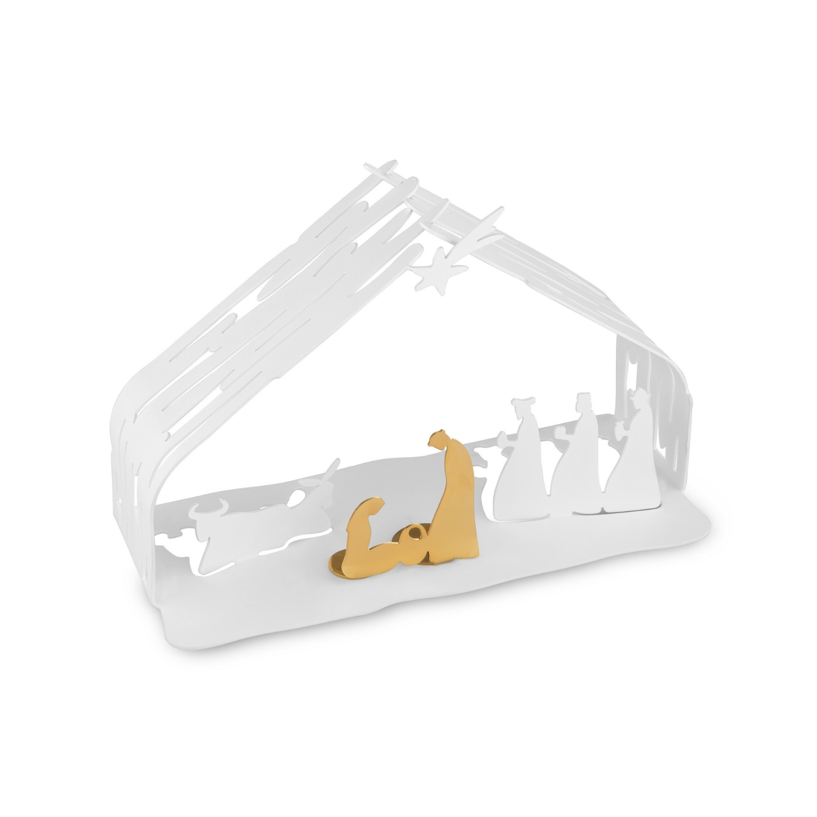 Vánoční dekorace BARK CLIB bílá se zlatou