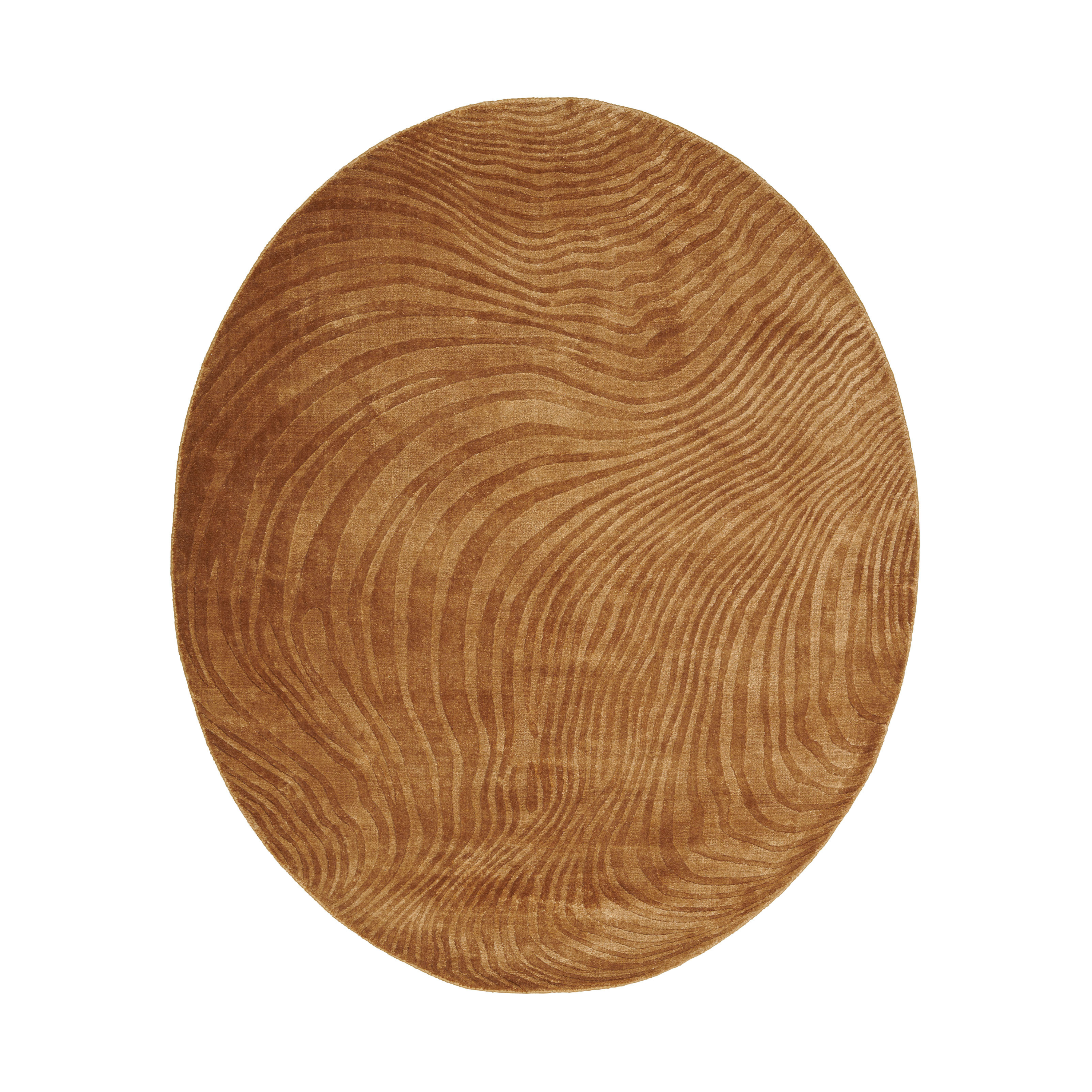 ANONG Oval Rug - OCHRE Rust