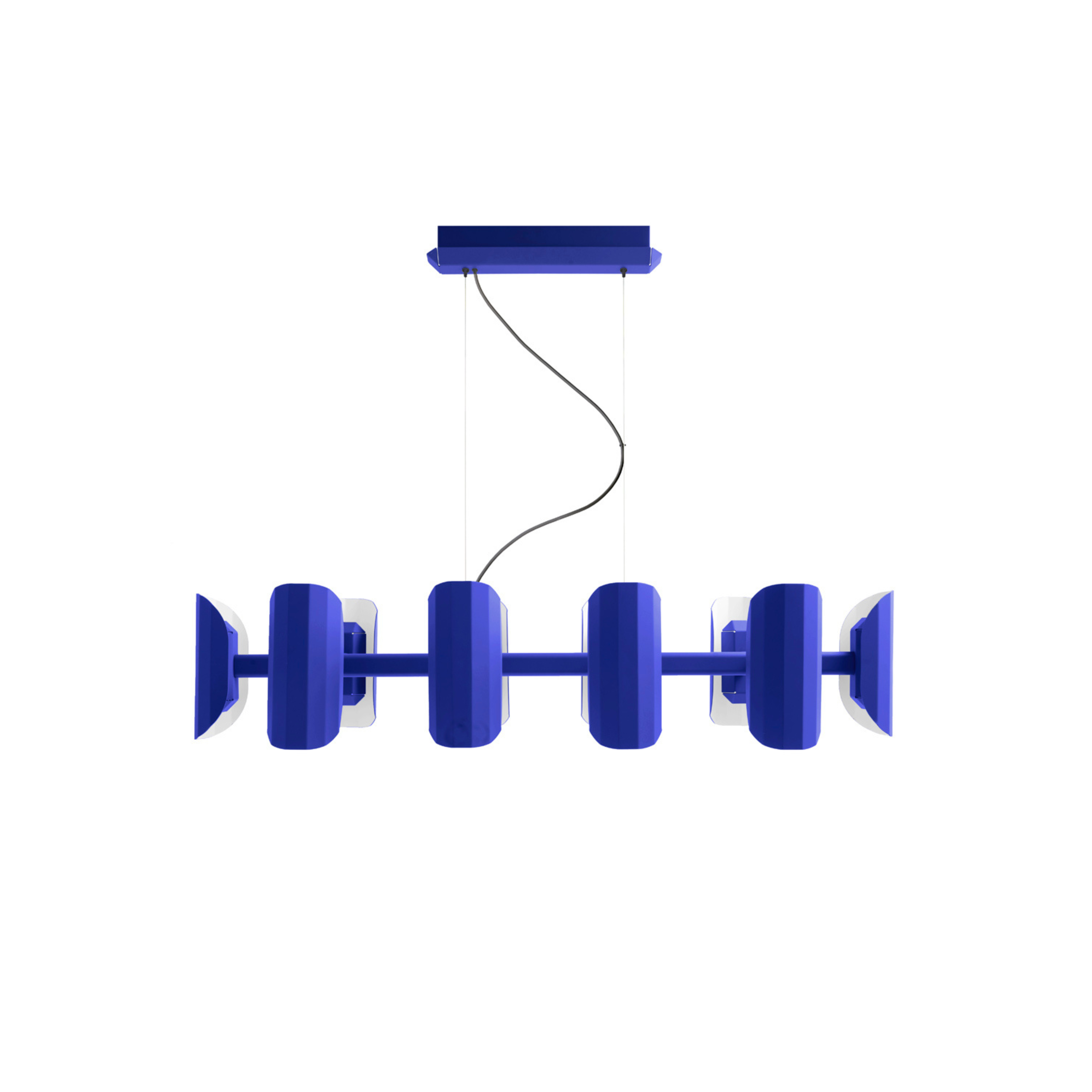 Lampa závěsná vícerozměrná APOLIN kobaltová
