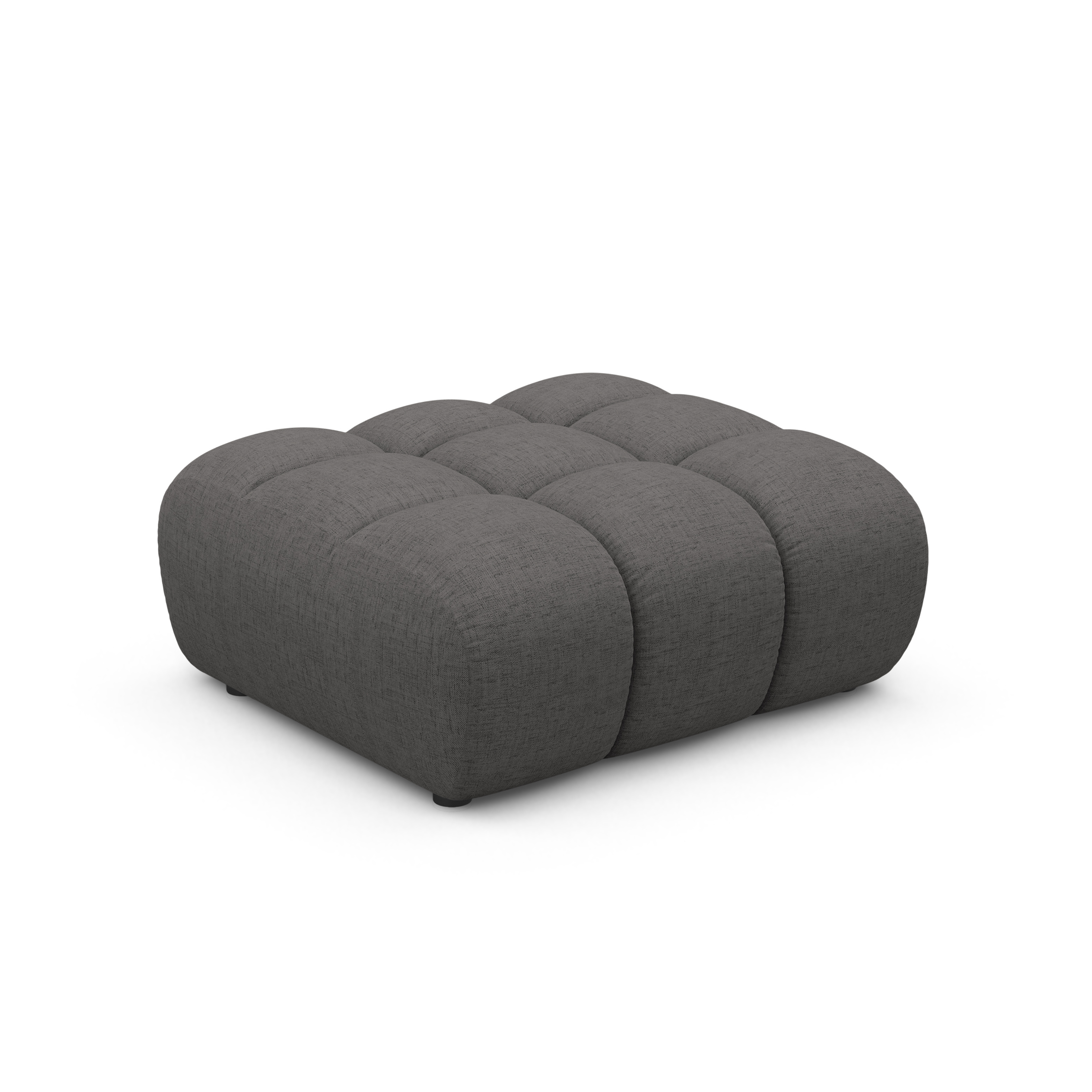 ASTRO Gray Chenille Pouf