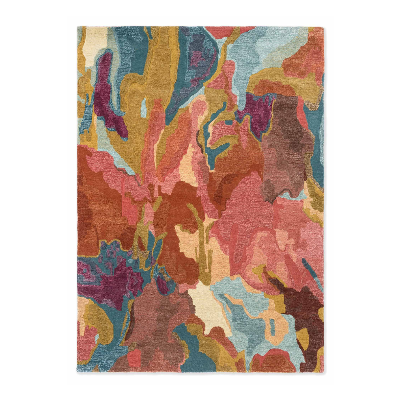 Rosewood Forest rug Huckleberry brown-borde