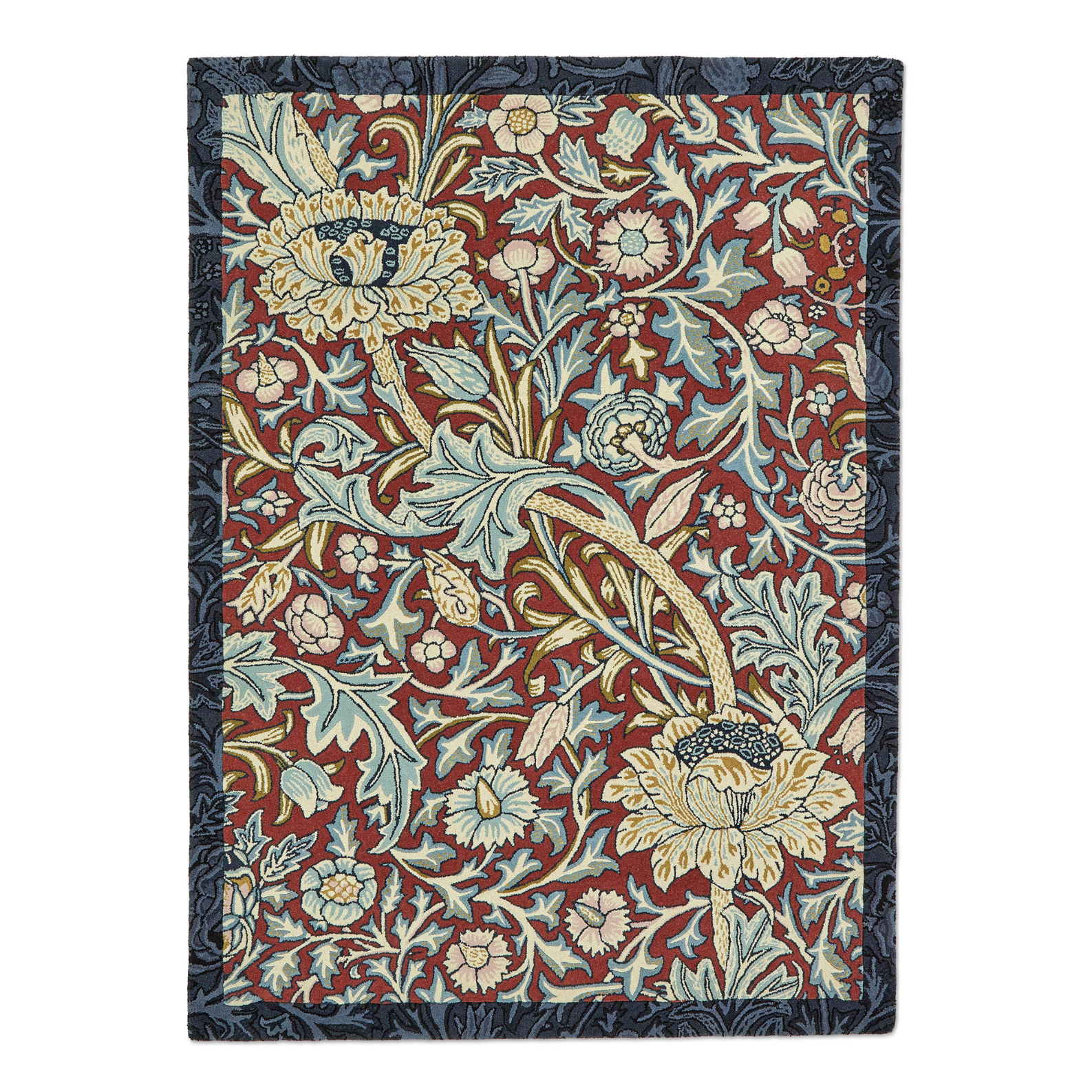 Dywan MOREW TRENT MADDER RED WEBB’S bordowo-granatowy