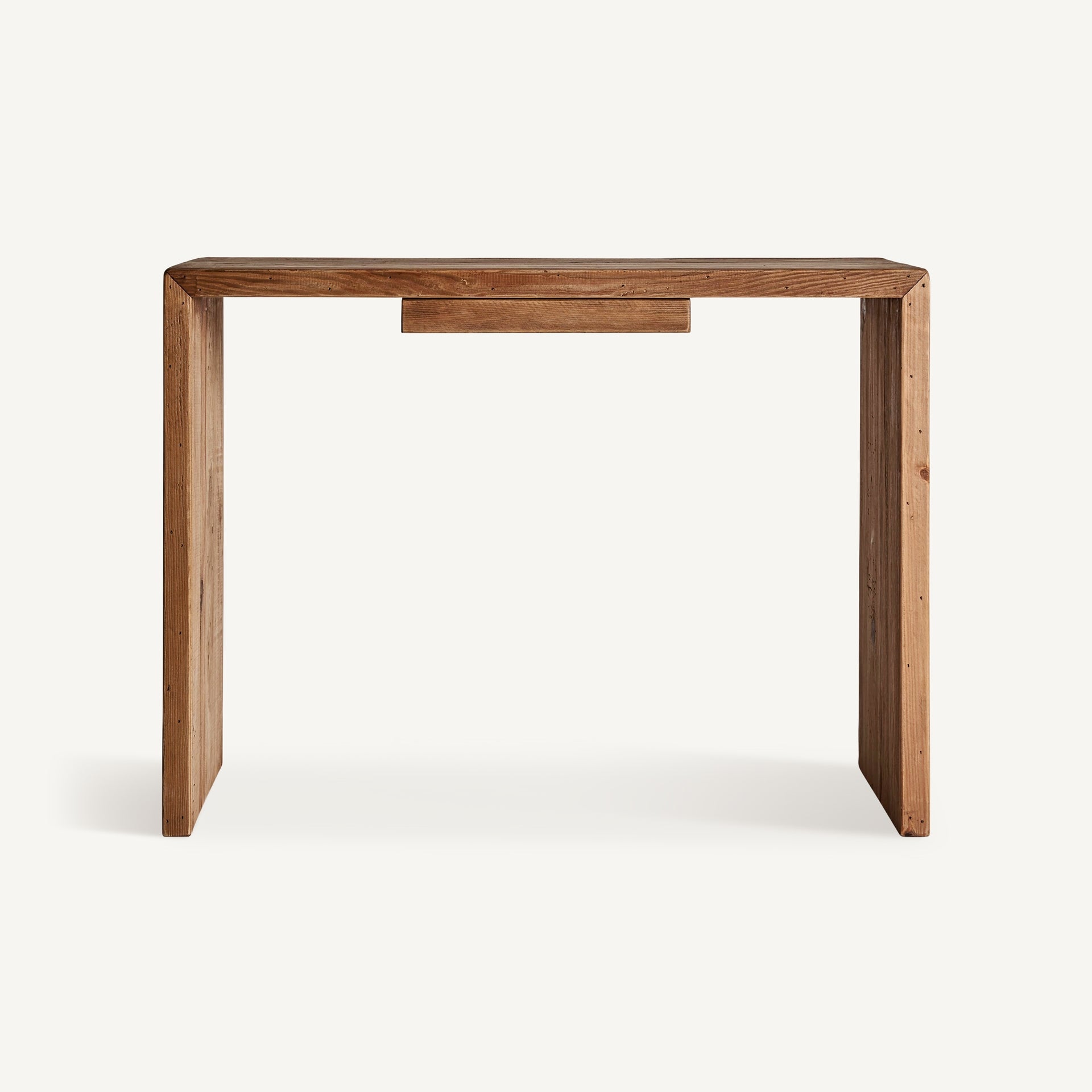 Desk on a simple base CRISSEY recycled pine wood