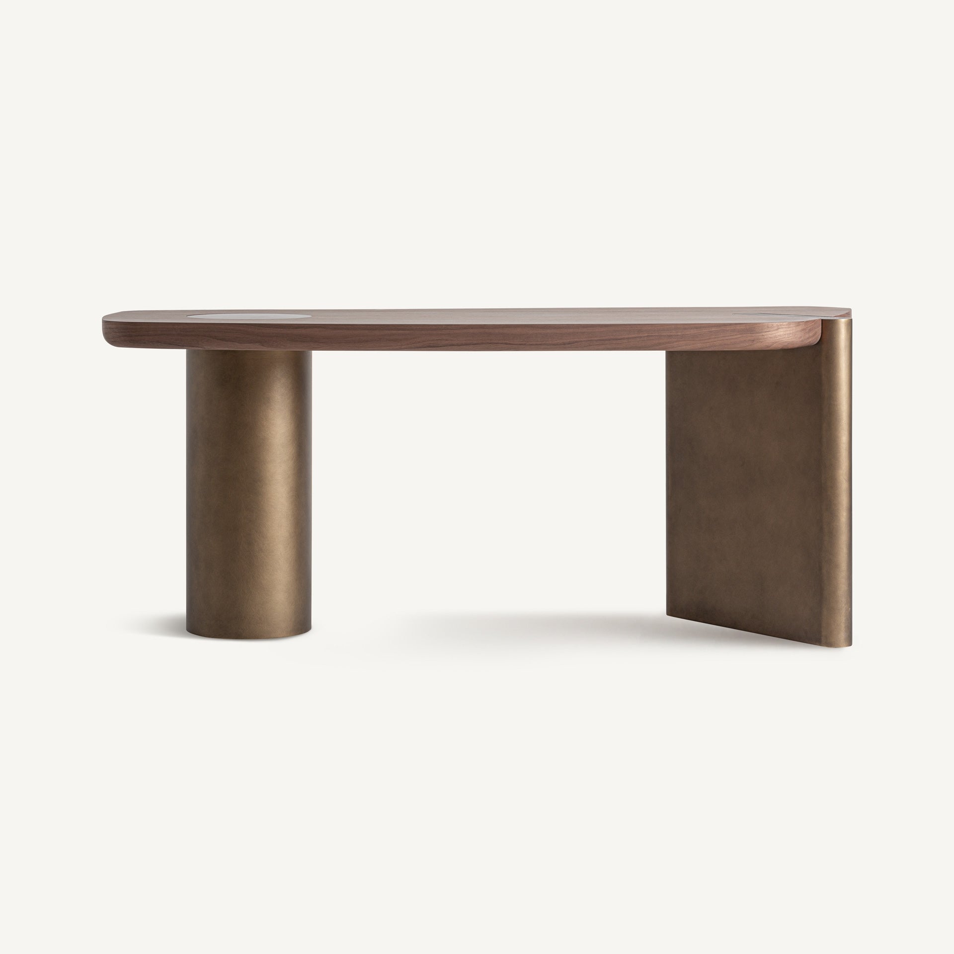 LAUSANA Desk walnut veneer
