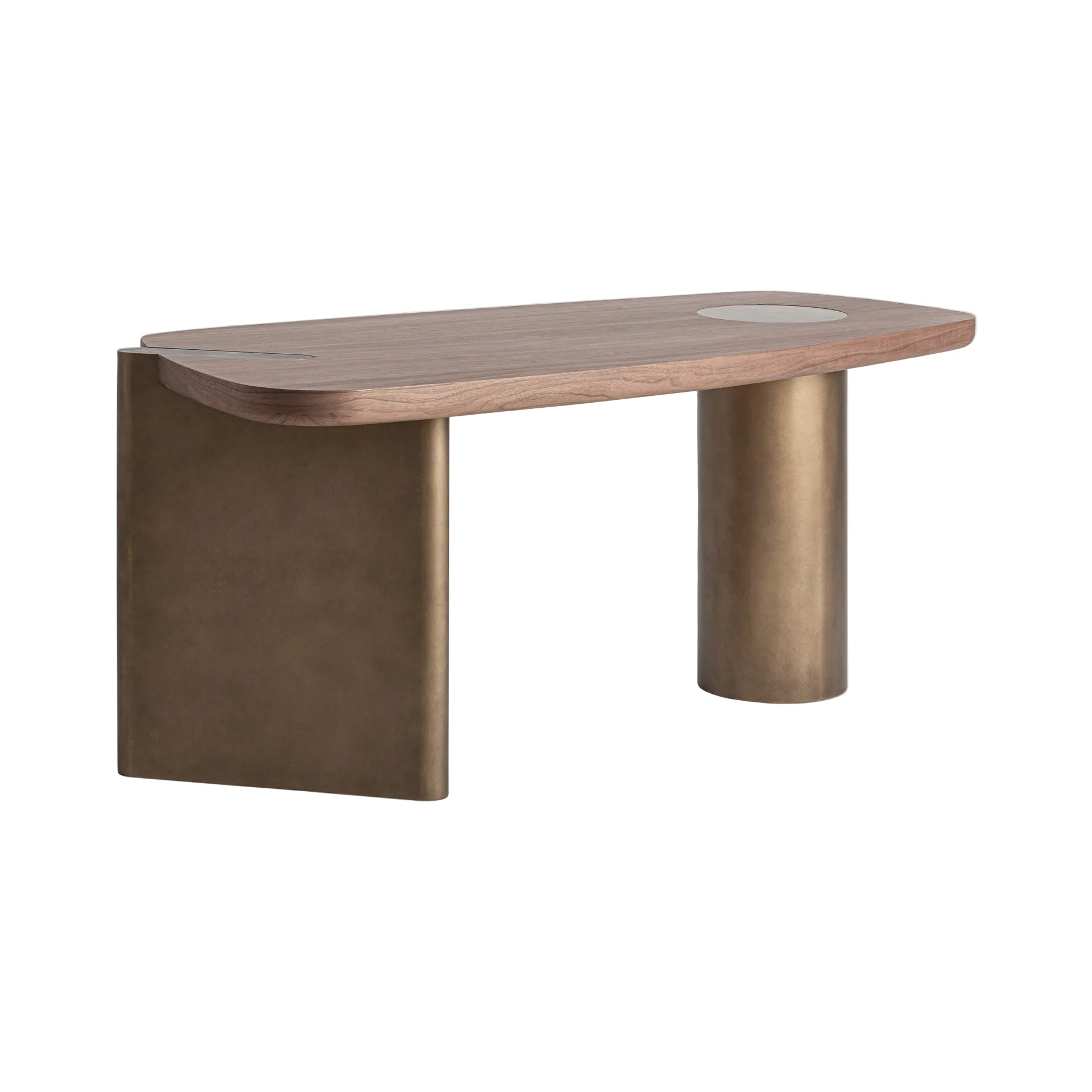 LAUSANA Desk walnut veneer