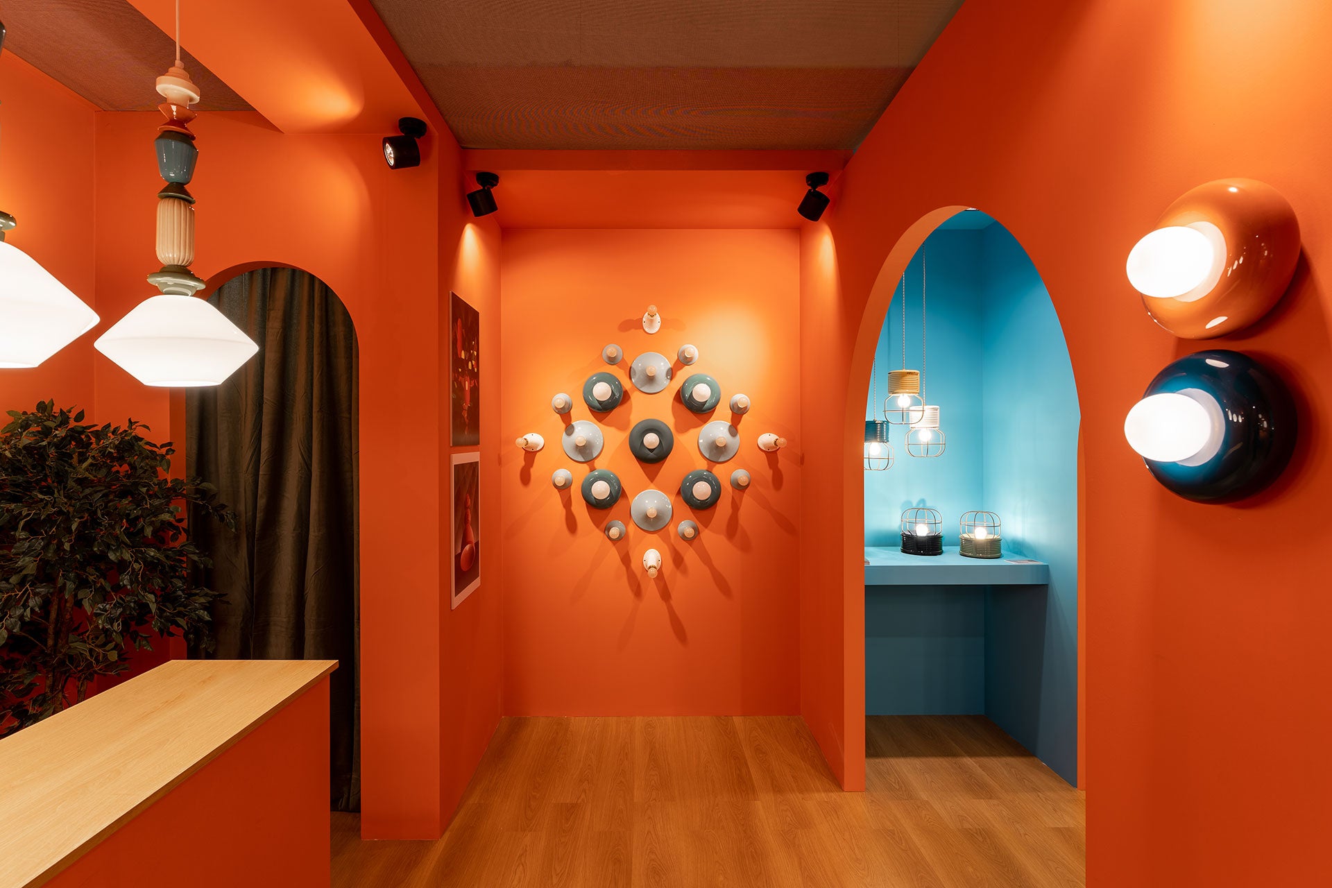 Ceramic wall lamp Bumbum yellow