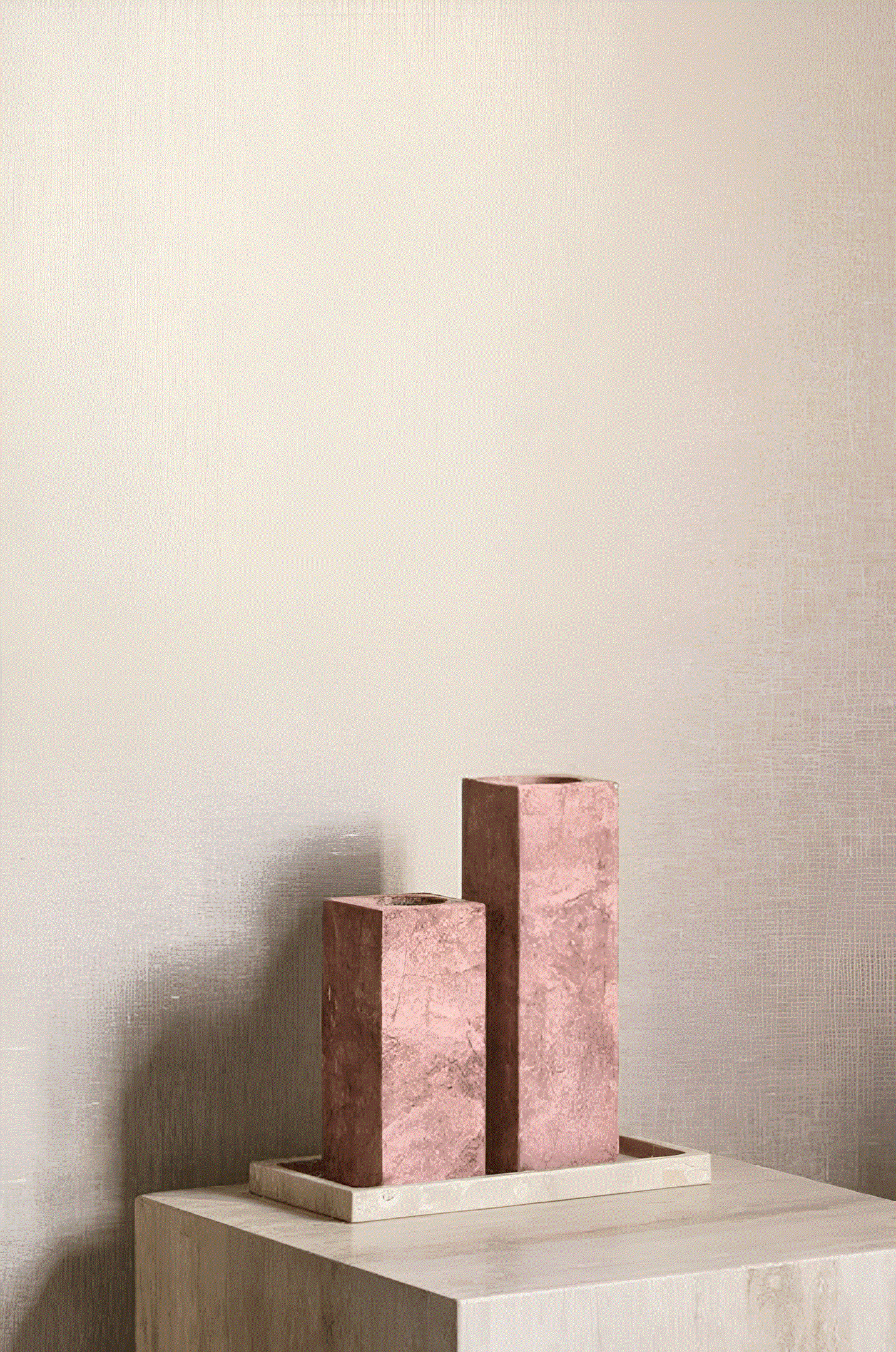 Linen textile wallpaper with an opalescent effect ELARA - OPTICAL WHITE