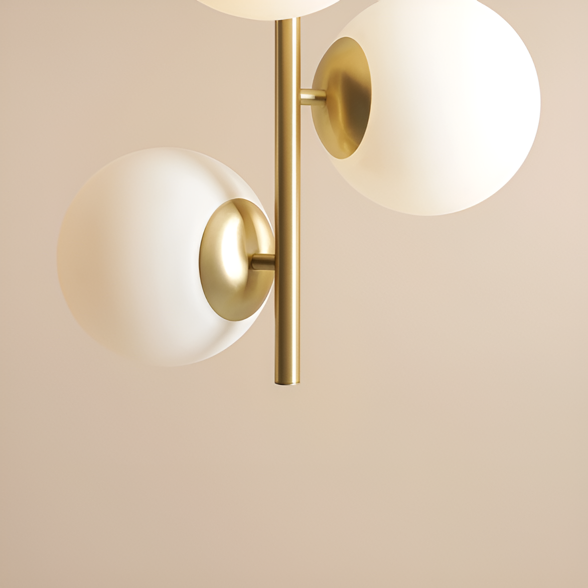 Hanging lamp Finn brass trio