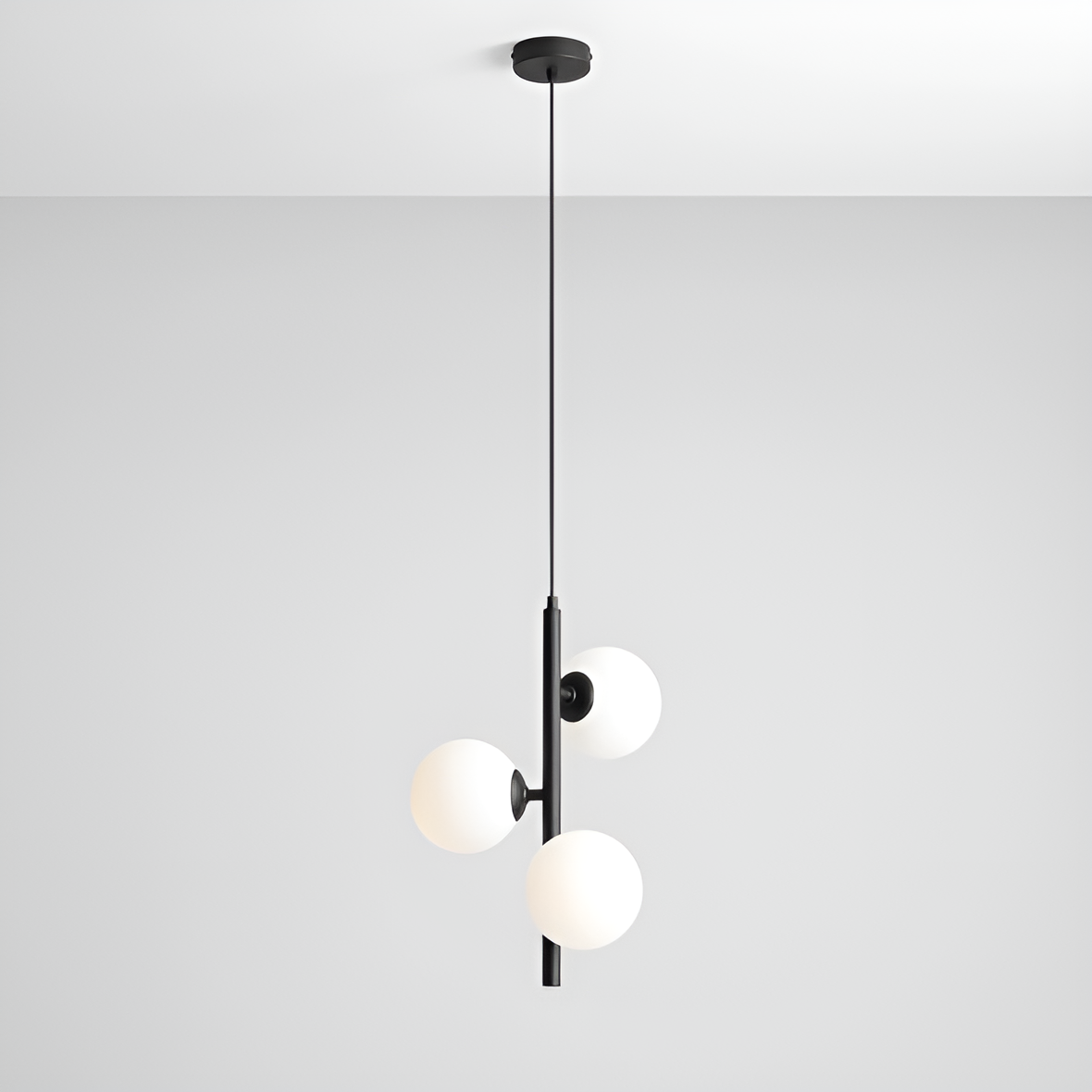 Závěsné svítidlo FINN TRIO černé