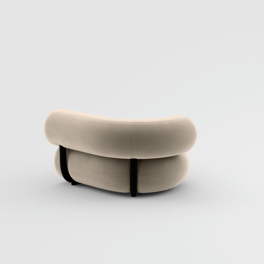 Sofa modulární FAT - pravostranný modul čalouněný