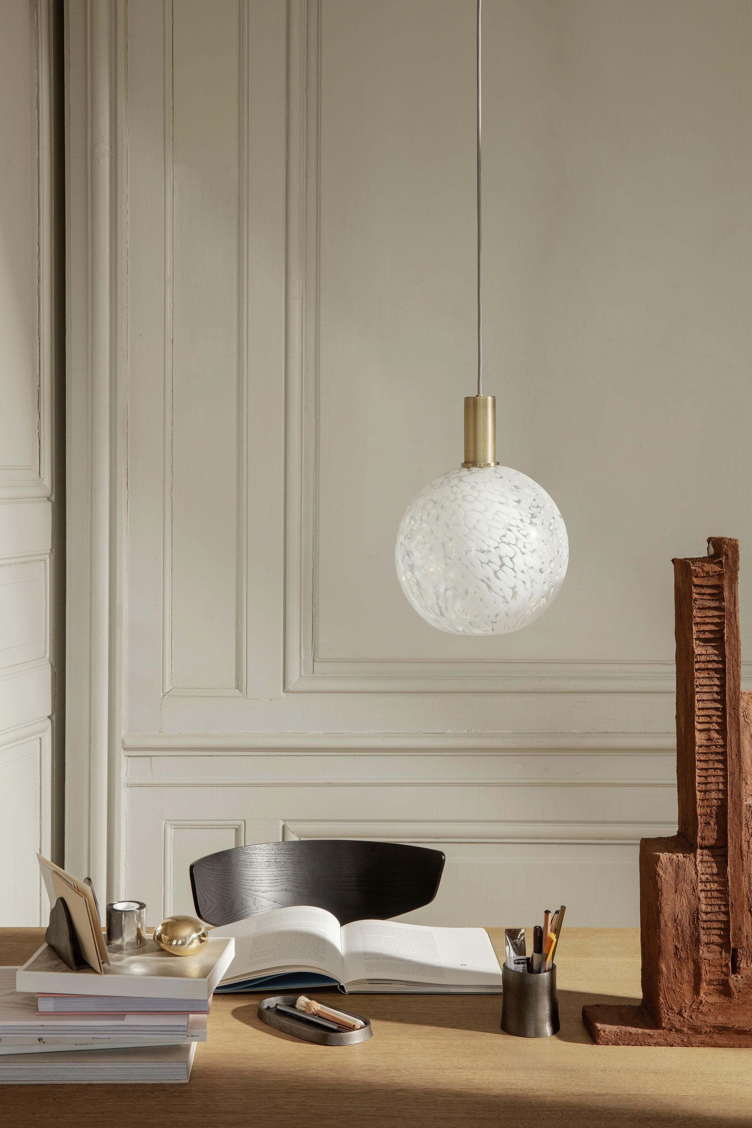 Tlačítko na papír SOCHAŘSKÝ OBJEKT stříbrné