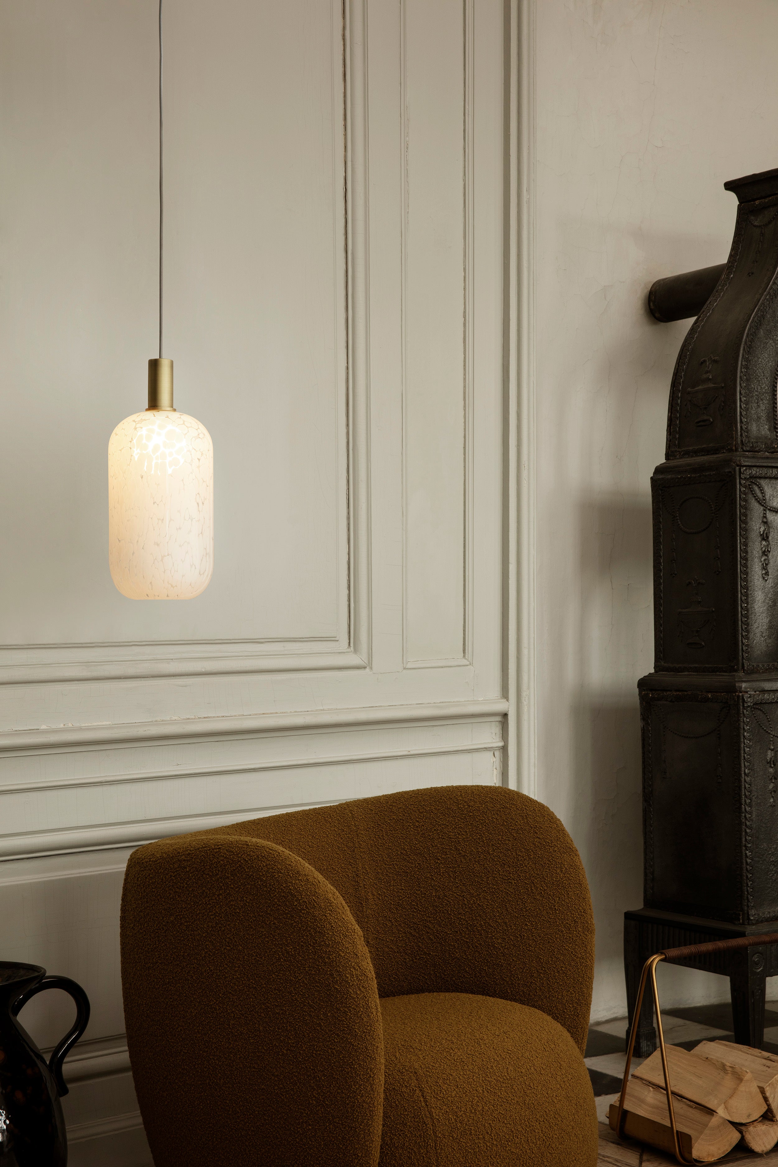 Casca Tall lampshaded glass