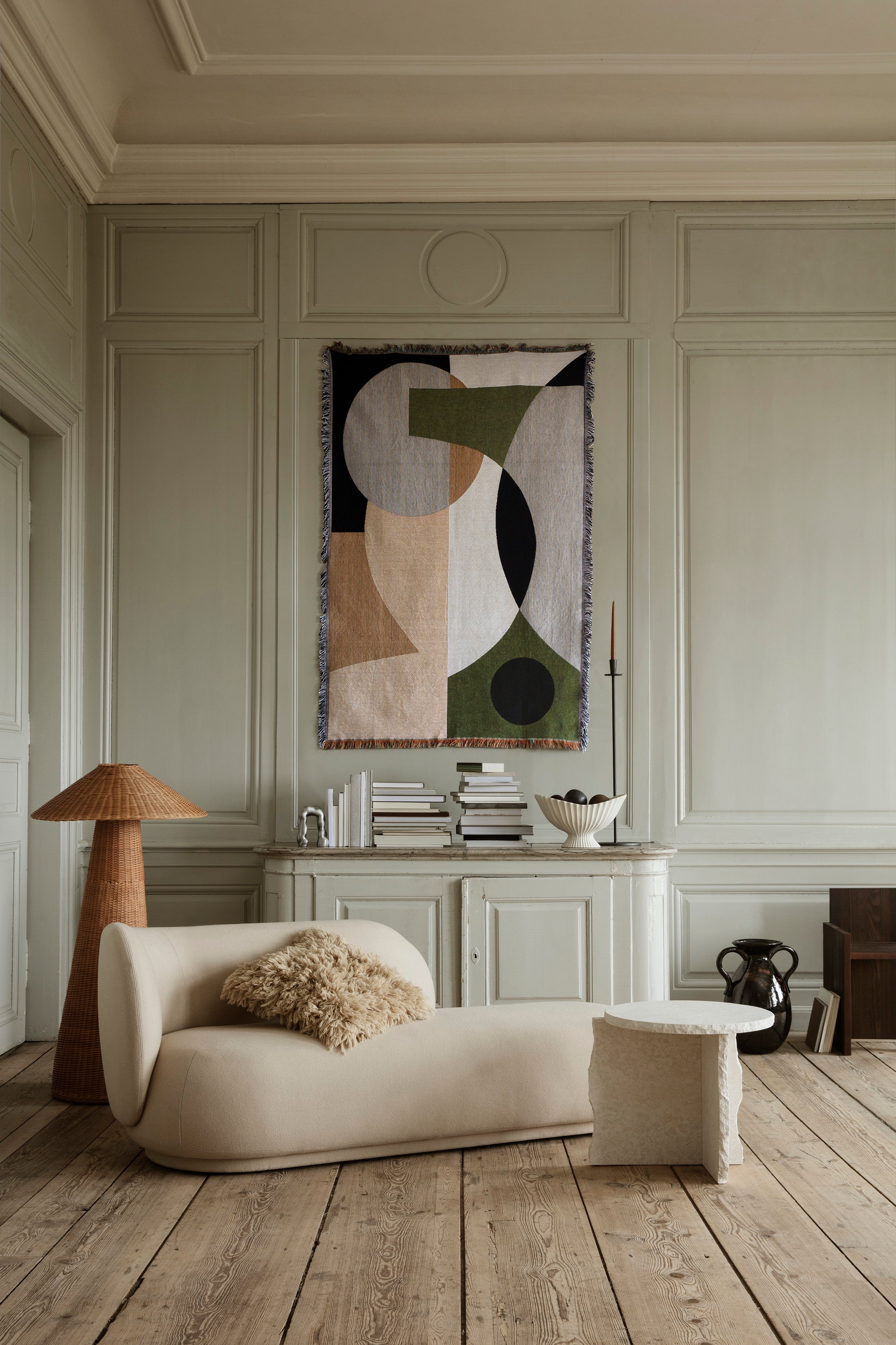 Boční stolek MINERAL bílý mramor