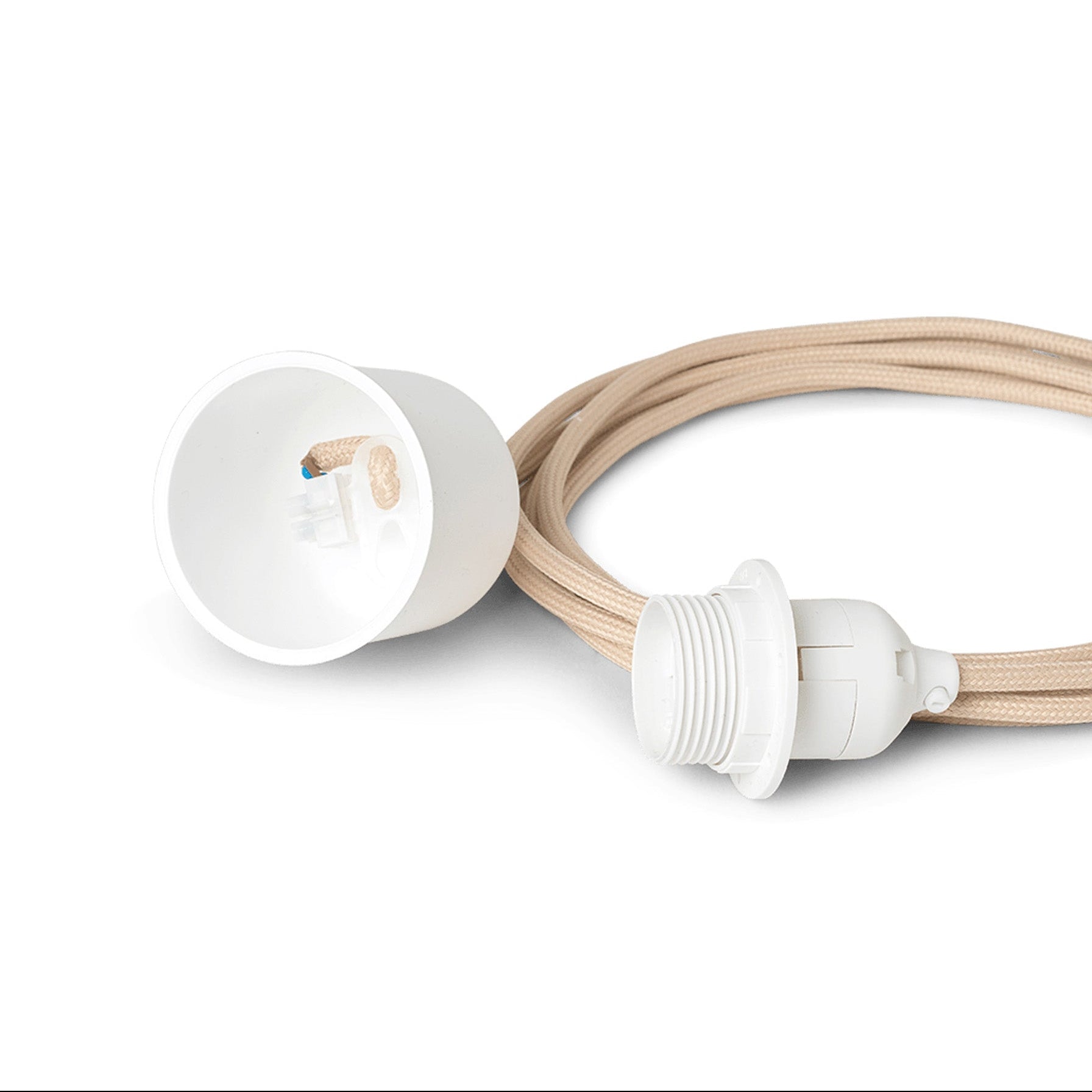 Podstavec pro závěsnou lampu FABRIC CORD SET pískový