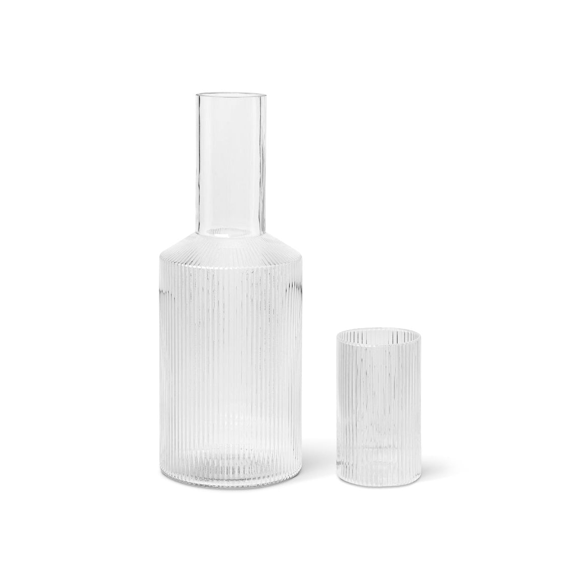RIPPLE decanter hand-blown glass